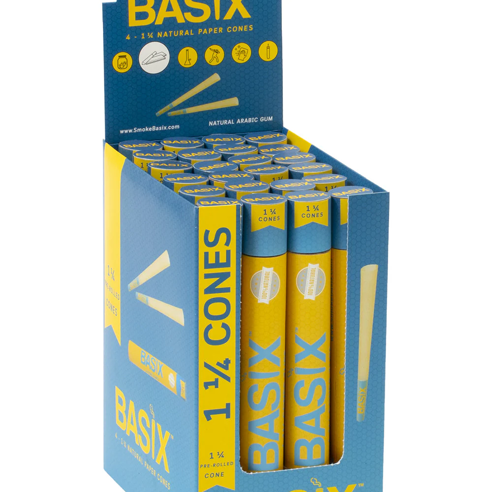 4-Pack Basix Pre-Roll Cones (1 1/4 Size)