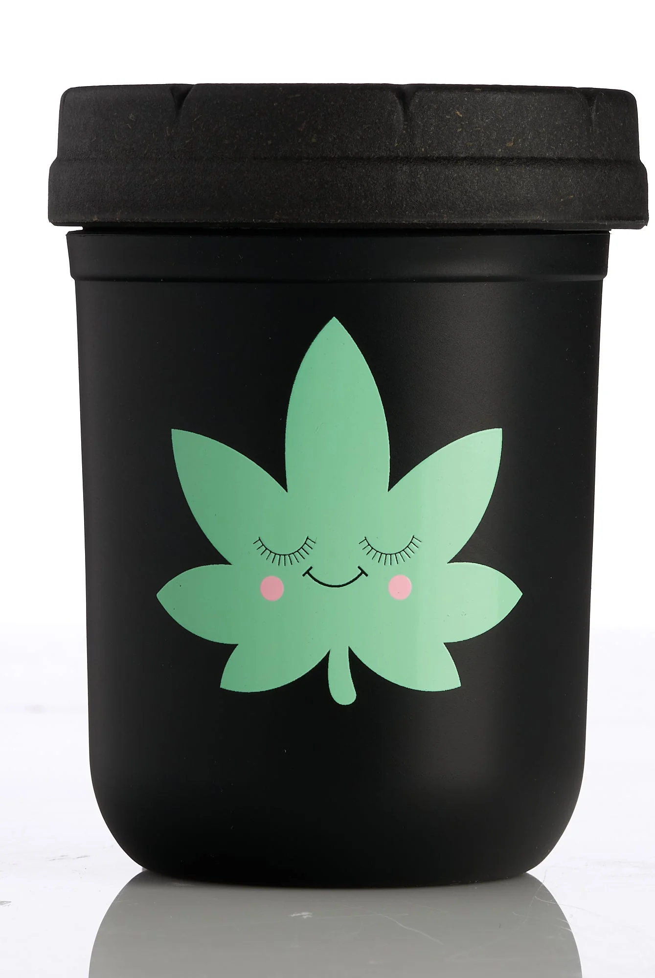 RE:STASH JAR 8oz Happy Leaf (+Re:vider & Boveda Pack)
