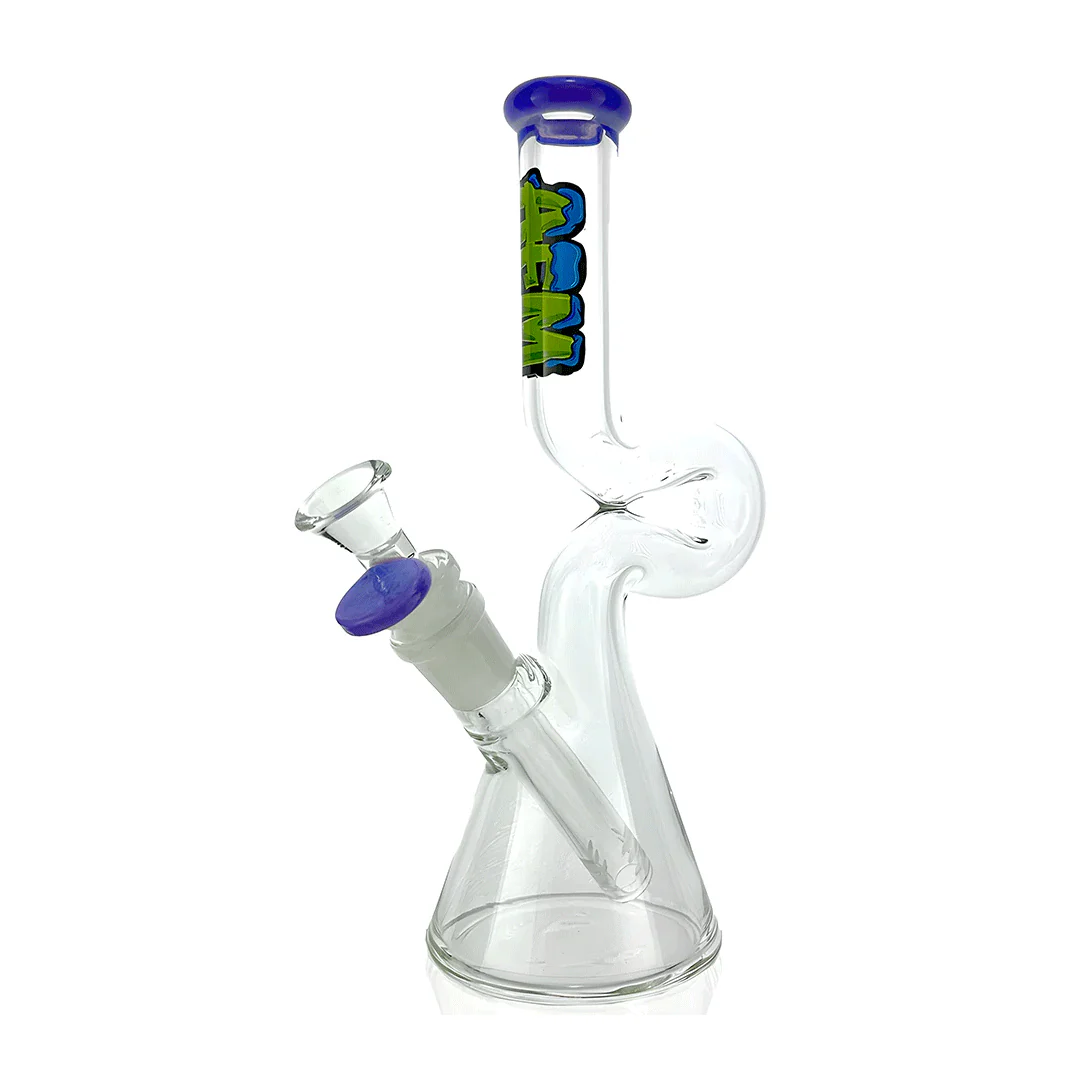 AFM Glass 9" Mini Hunchback Glass Water Pipe - Image 6