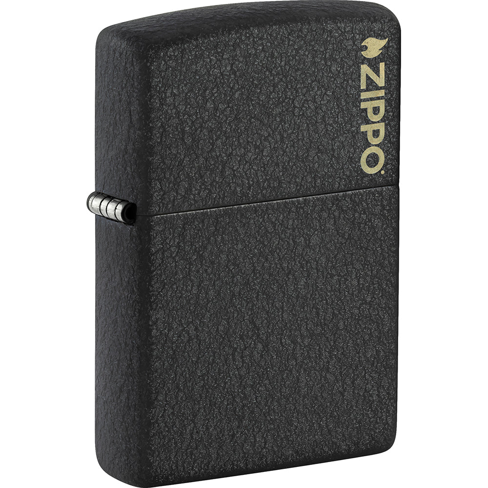 Black Crackle Zippo Lighter