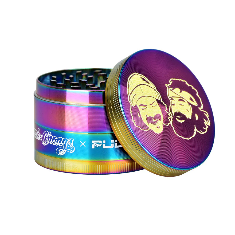 Cheech & Chong's™ x Pulsar Rainbow Metal Grinder (4 Piece) - Image 3