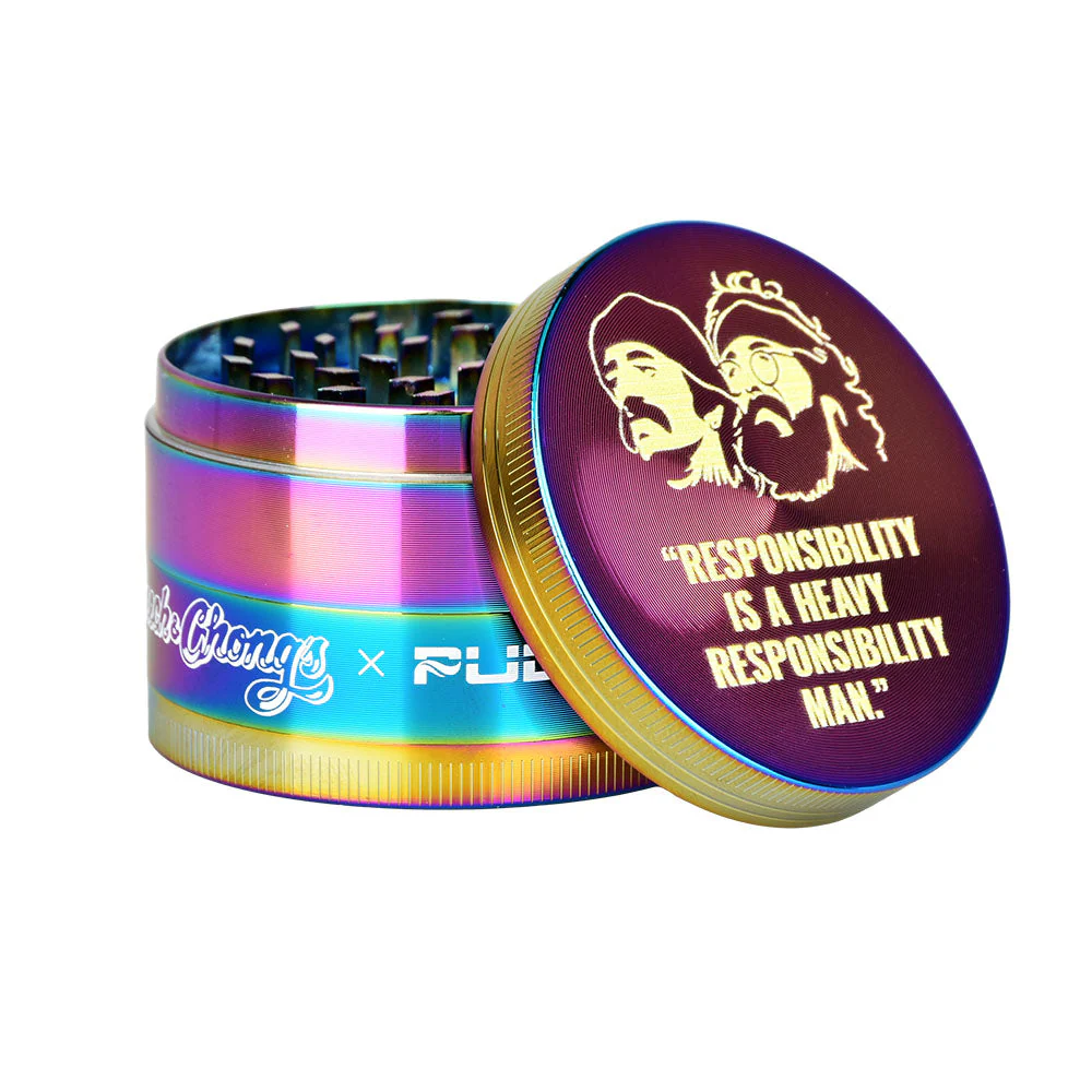 Cheech & Chong's™ x Pulsar Rainbow Metal Grinder (4 Piece) - Image 4