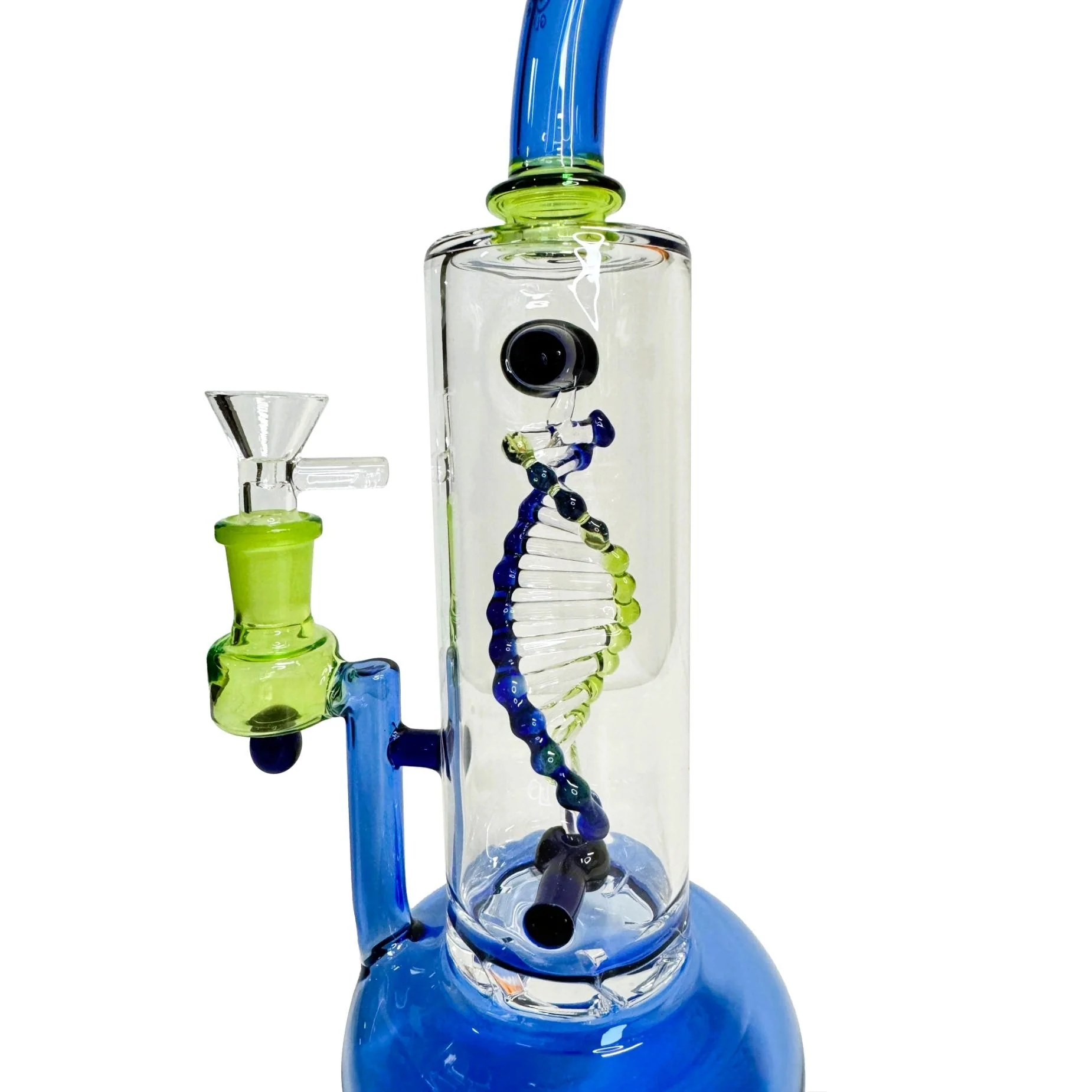 Spinning DNA & Turbine Perc Glass Water Pipe - Image 10