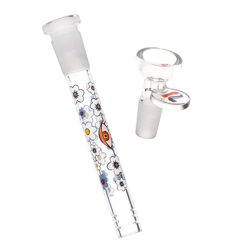 Flower Vision Straight Tube Glass Water Pipe - Image 5