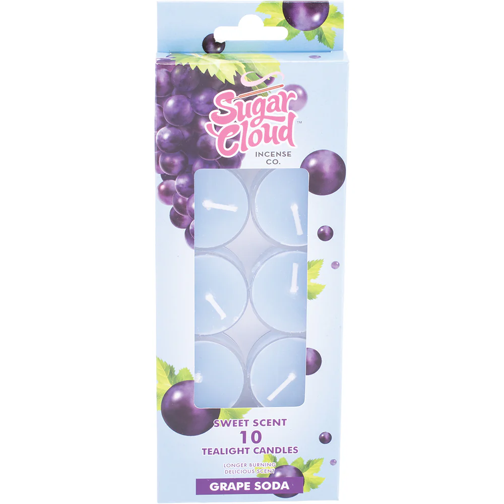 Grape Soda Sugar Cloud Candle Set (10 count)