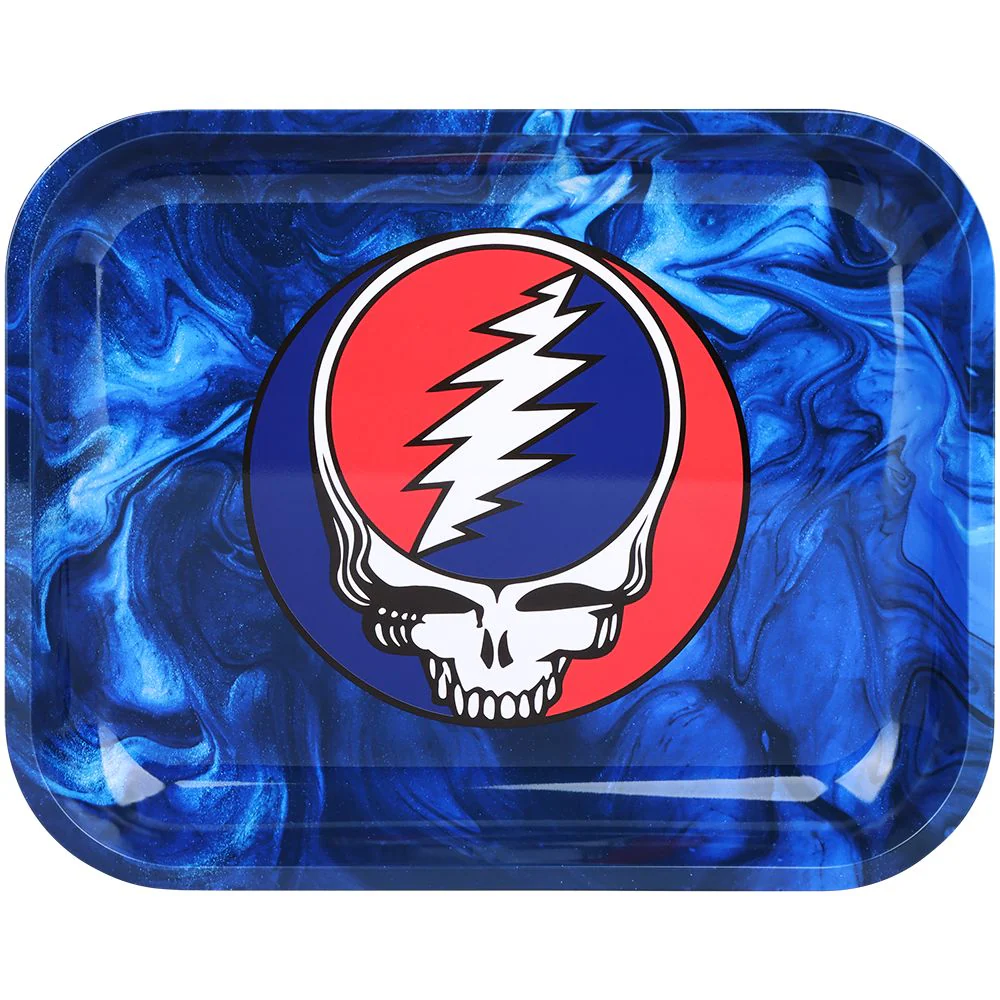 Grateful Dead x Pulsar Large Metal Rolling Tray (Steal Your Face Swirls) - Image 2