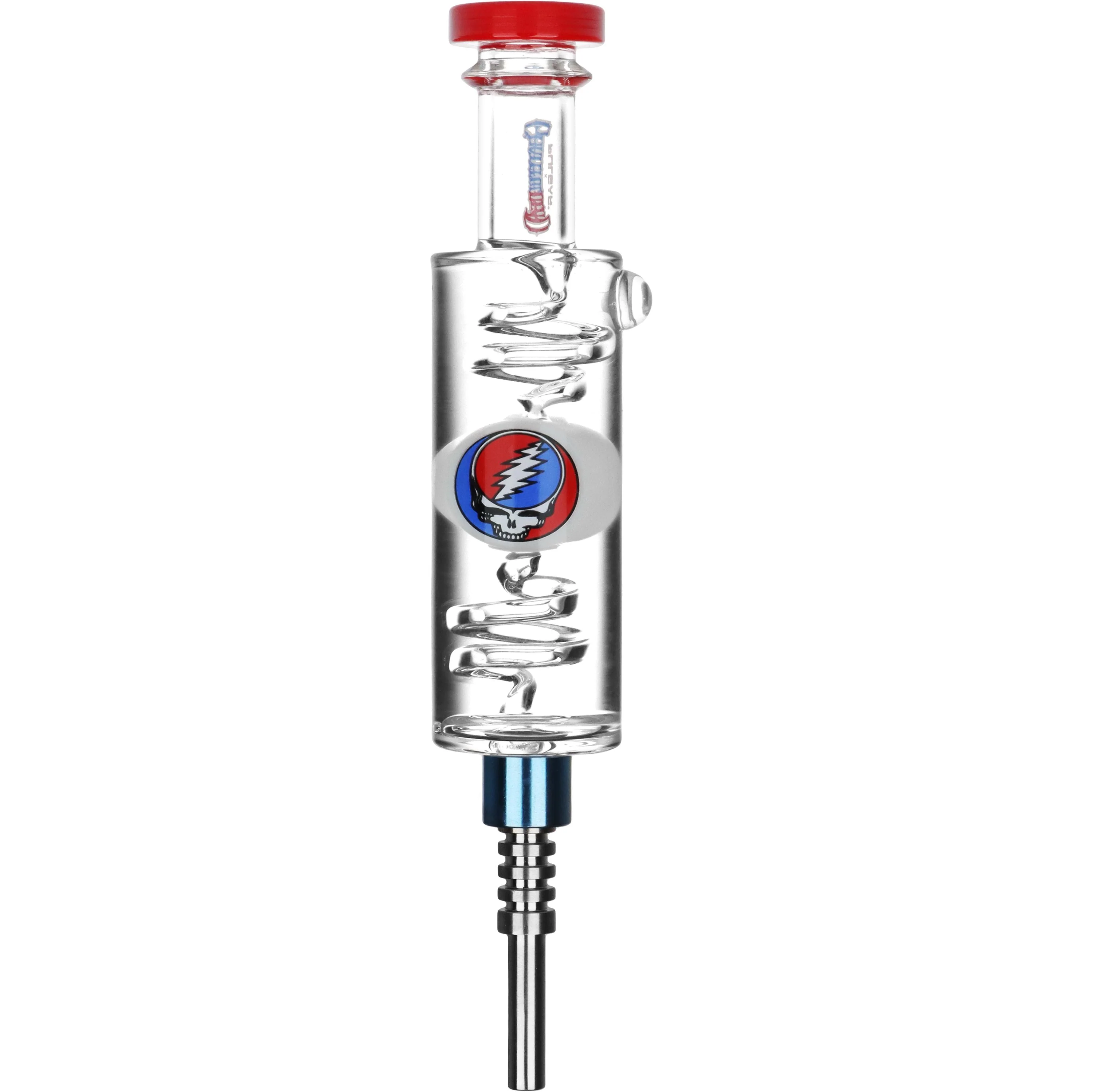 Grateful Dead x Pulsar Steal Your Face Glycerin Glass Dab Straw - Image 3