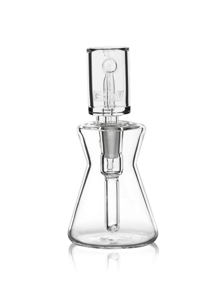 GRAV® Hourglass Pocket Bubbler Rig (Clear) - Image 3