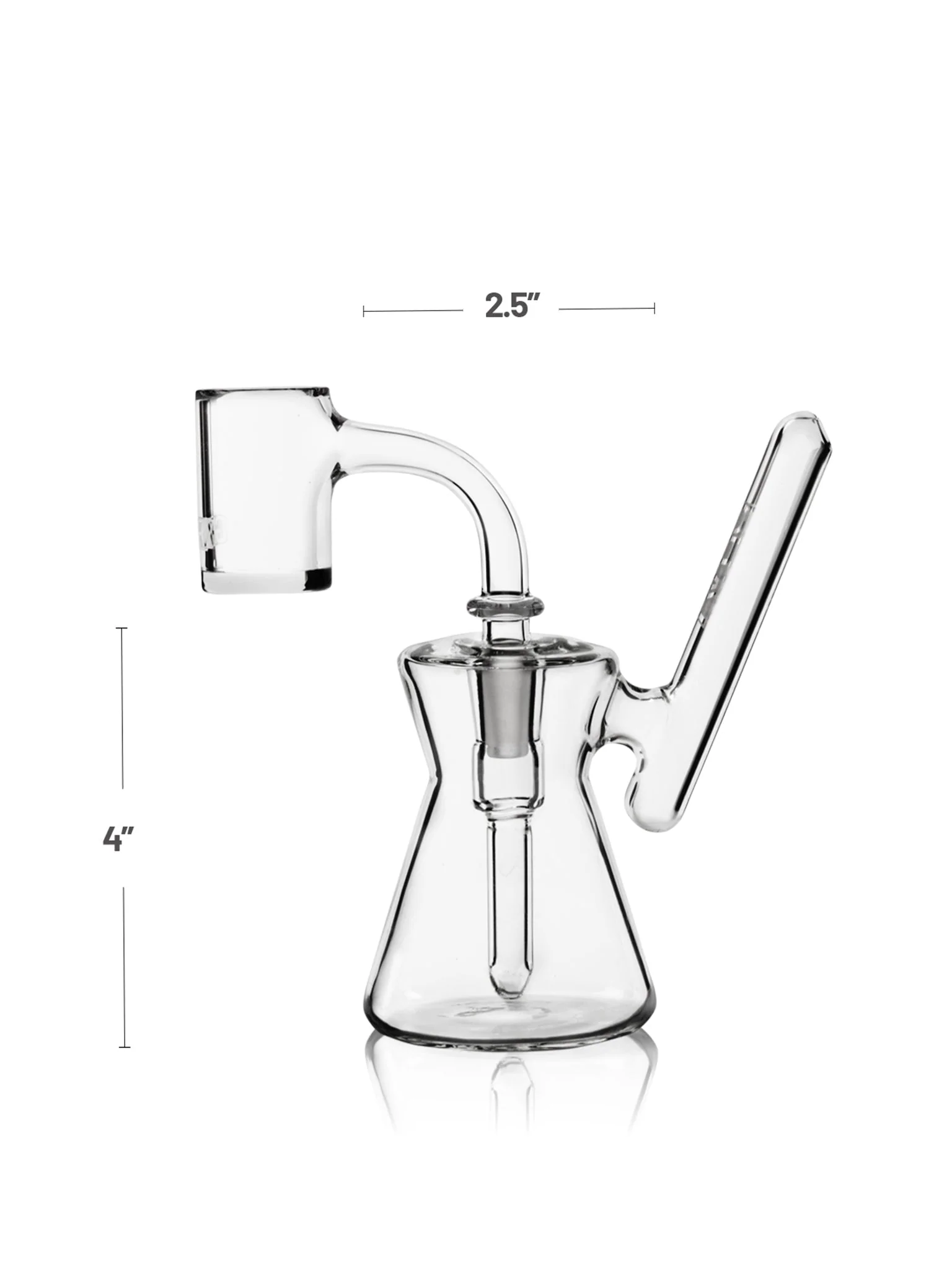 GRAV® Hourglass Pocket Bubbler Rig (Clear) - Image 7
