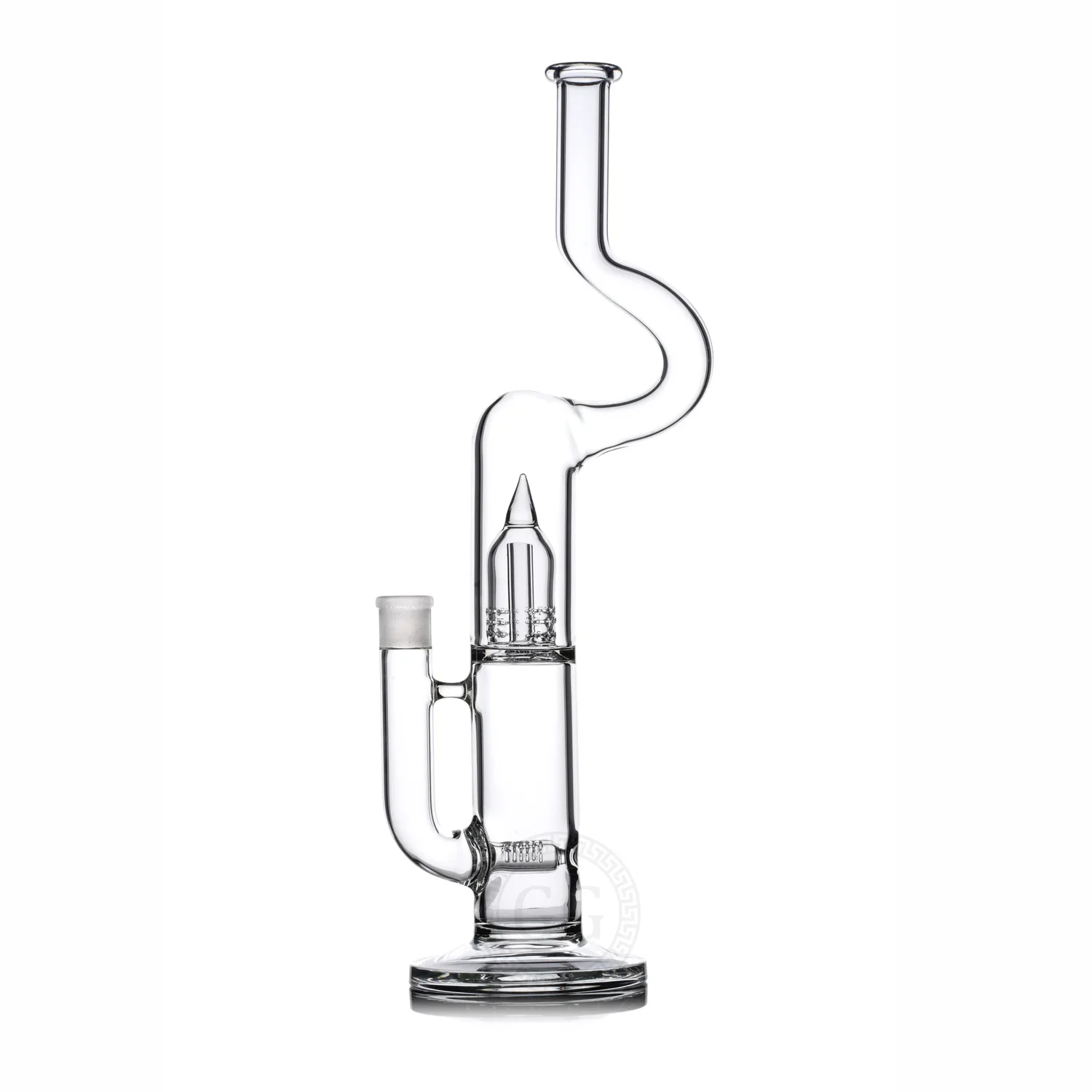 Greek Glass Gridded Inline to Dome Natty Neck
