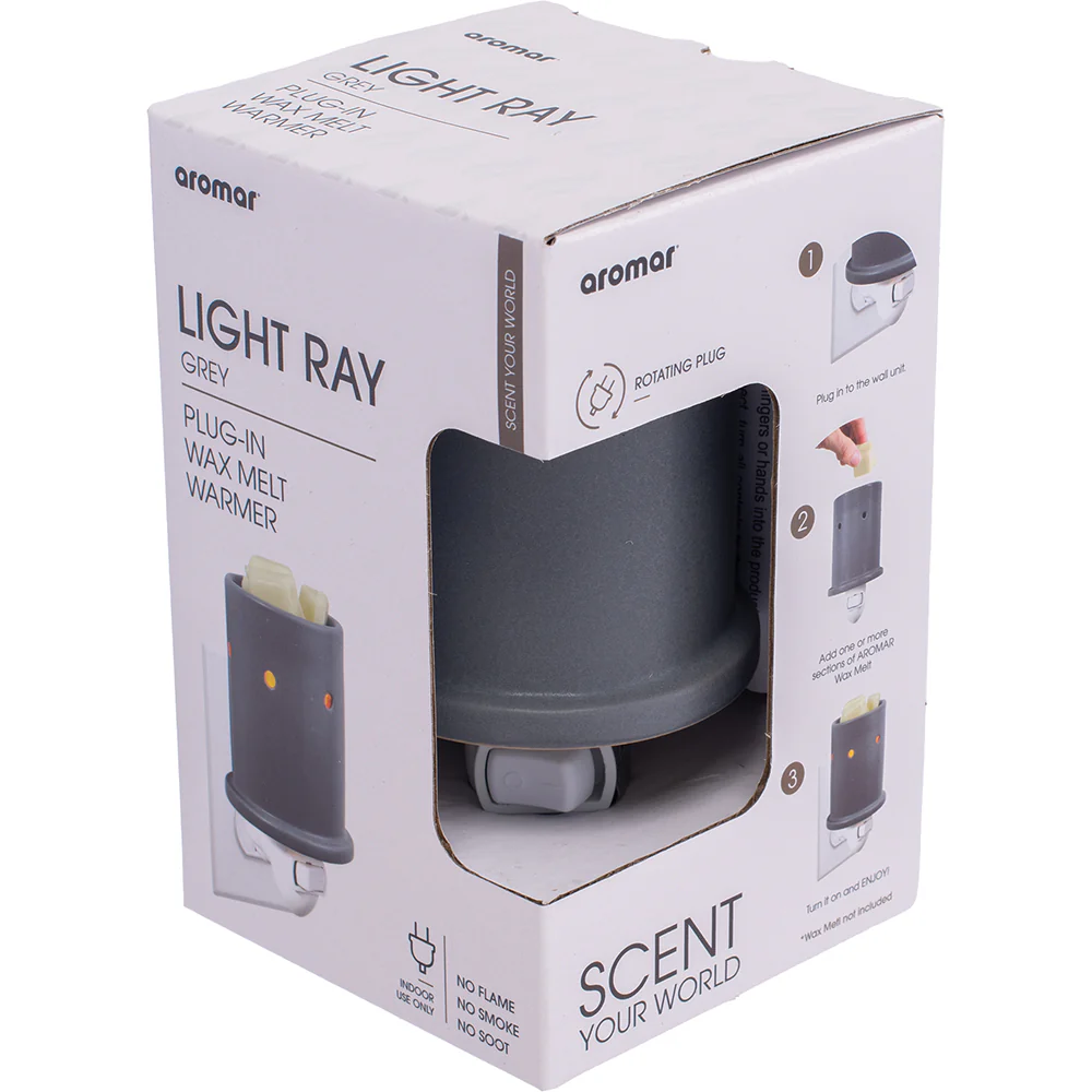 Grey Light Ray Ceramic Wax Melt Warmer Plug-in - Image 3