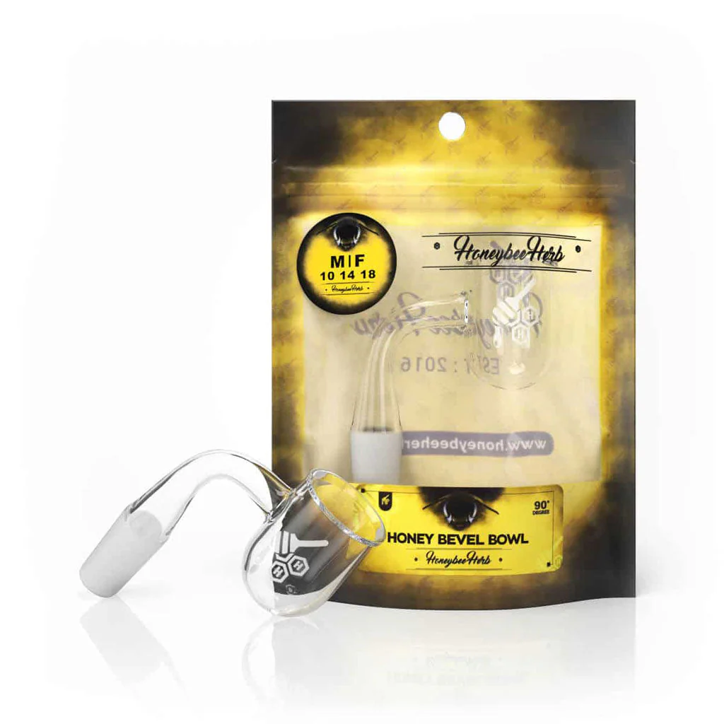 HONEY BEVEL BOWL QUARTZ BANGER - 90° DEGREE | YL - Image 9