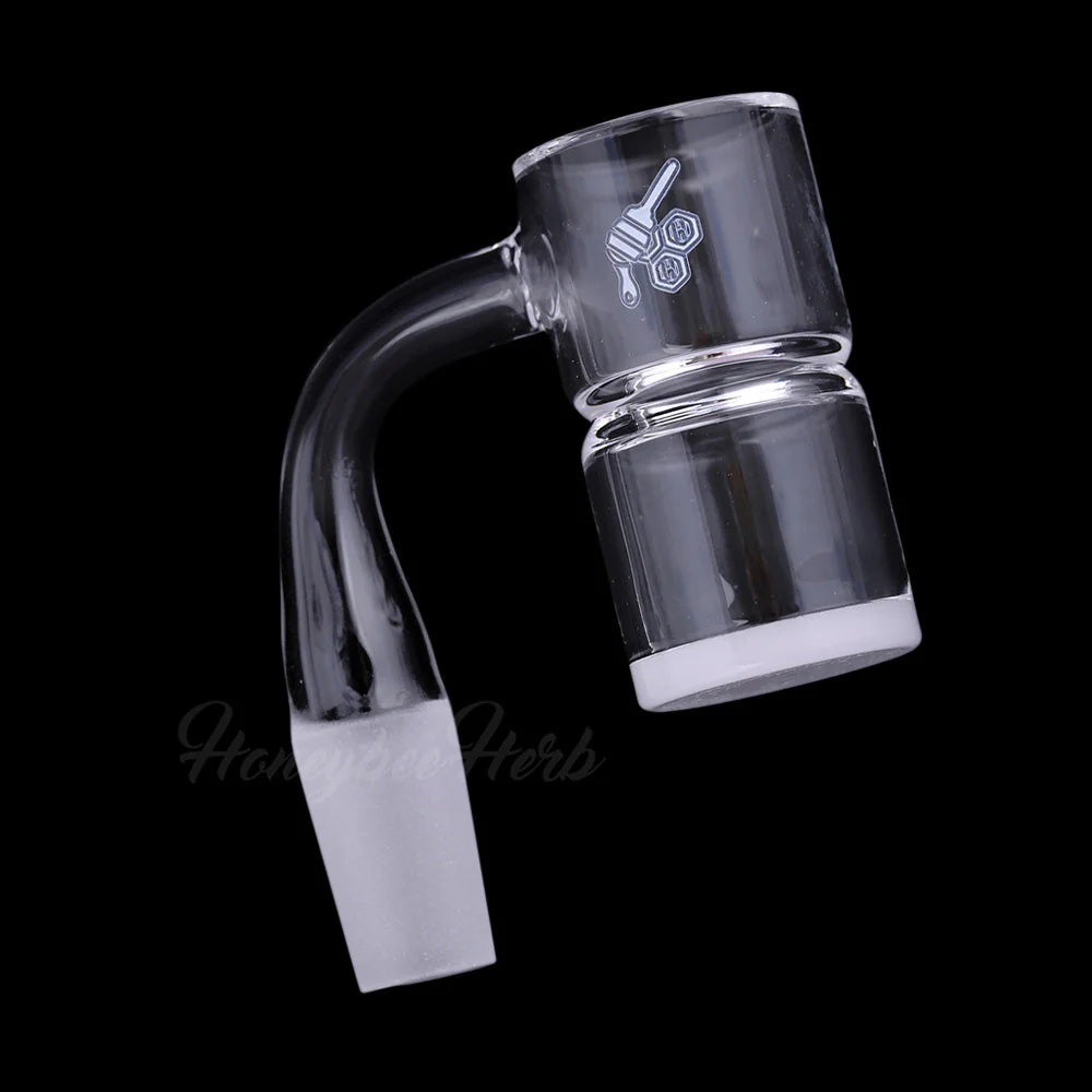 HONEY & MILK BEVEL SPLASH BUCKET QUARTZ BANGER - 90° DEGREE | YL - Image 5