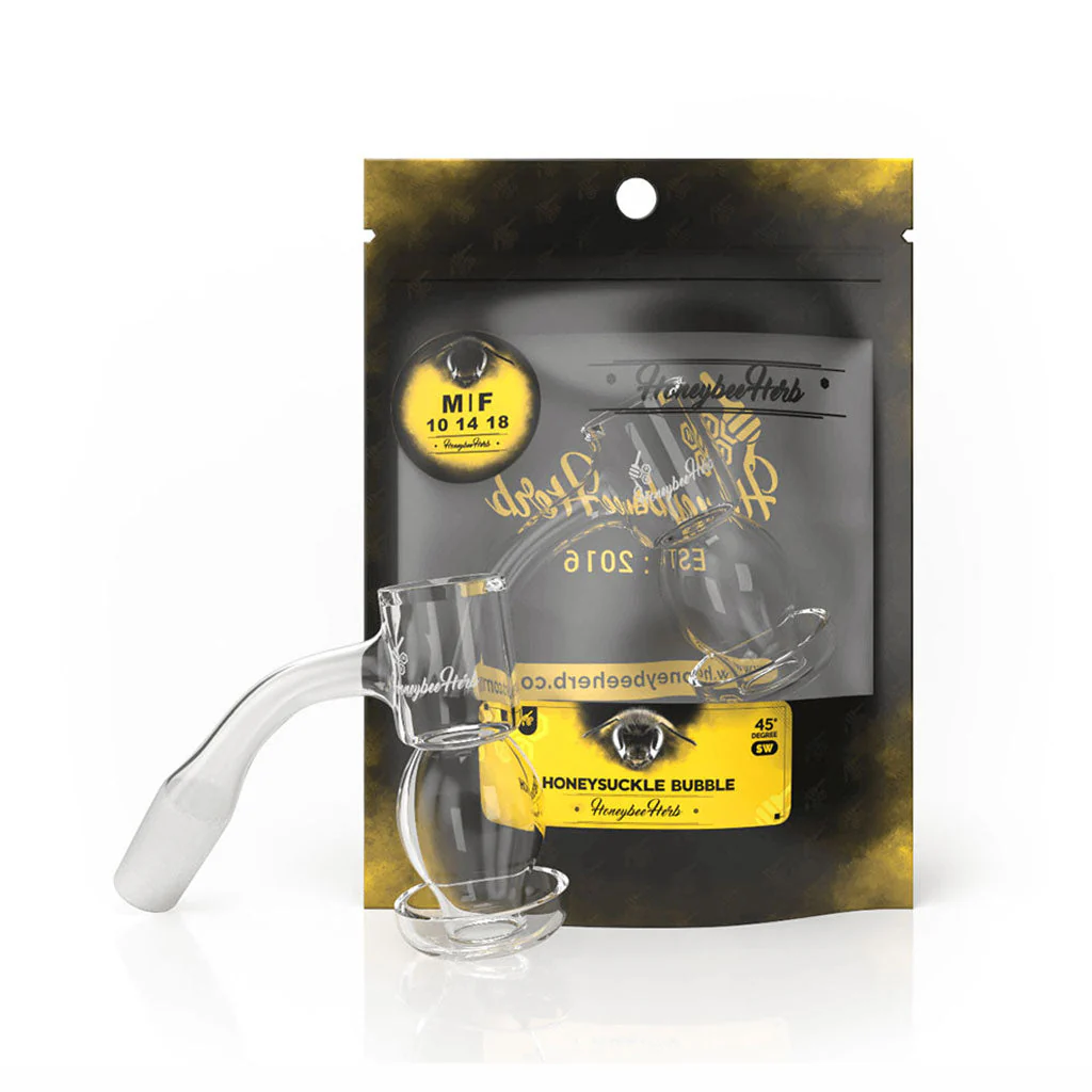 HONEYSUCKLE BUBBLE QUARTZ BANGER - 45° DEGREE | BL - Image 2