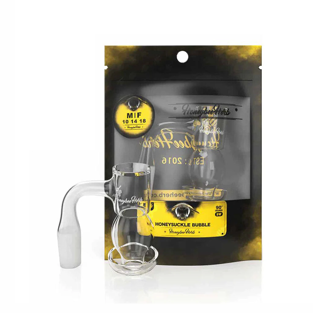 HONEYSUCKLE BUBBLE QUARTZ BANGER - 90° DEGREE | BL - Image 2