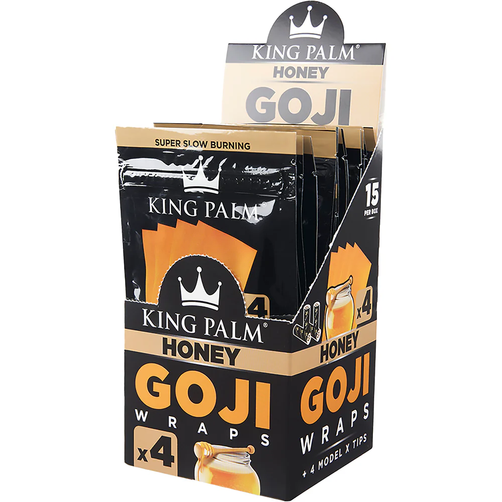 King Palm Goji Berry Wrap (Honey) (60 Wraps) - Image 2
