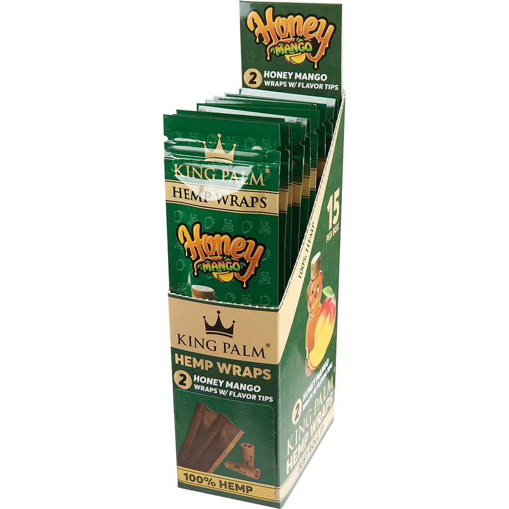 King Palm Hemp Wrap (Honey Mango) (30 Wraps) - Image 2