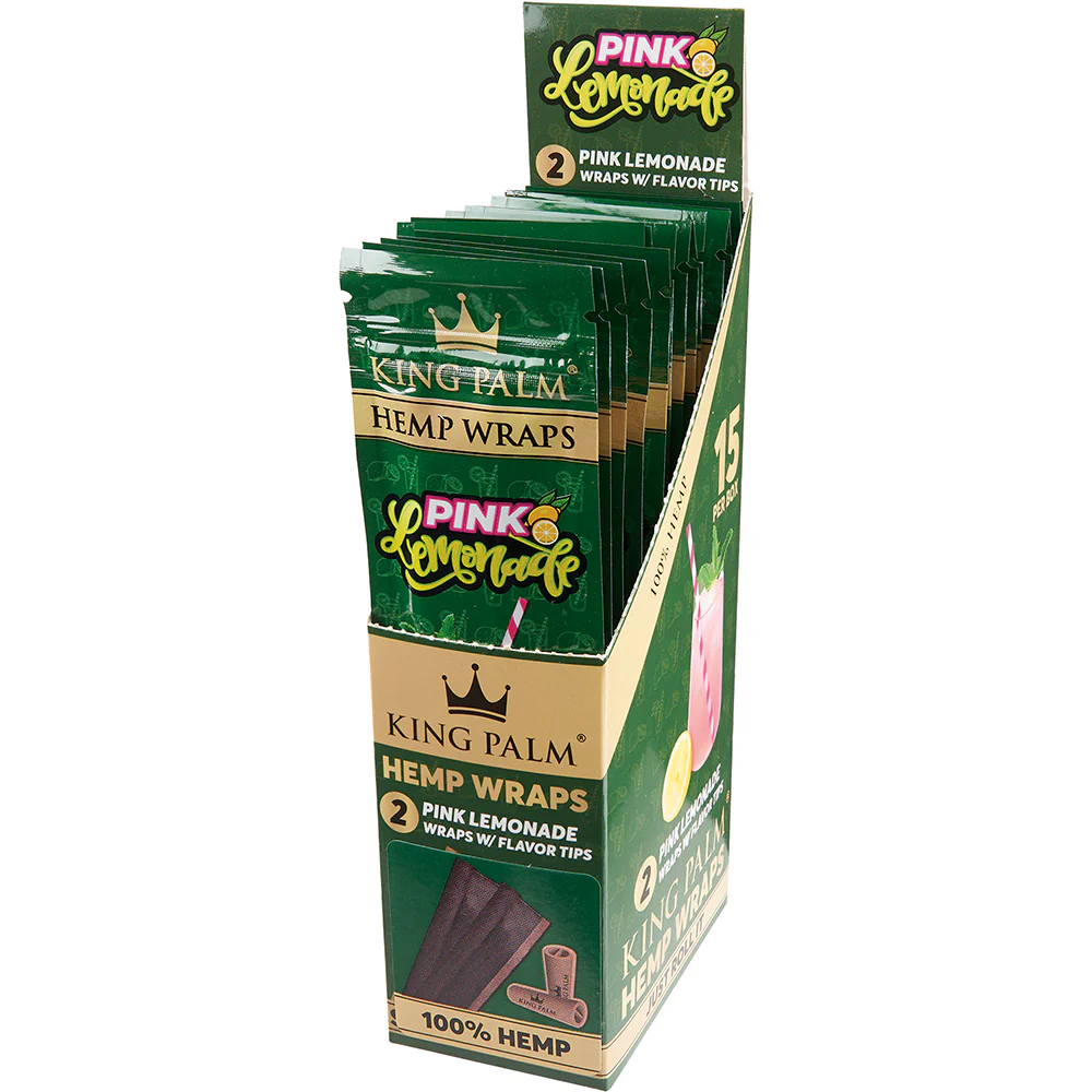 King Palm Hemp Wrap (Pink Lemonade) (30 Wraps) - Image 2