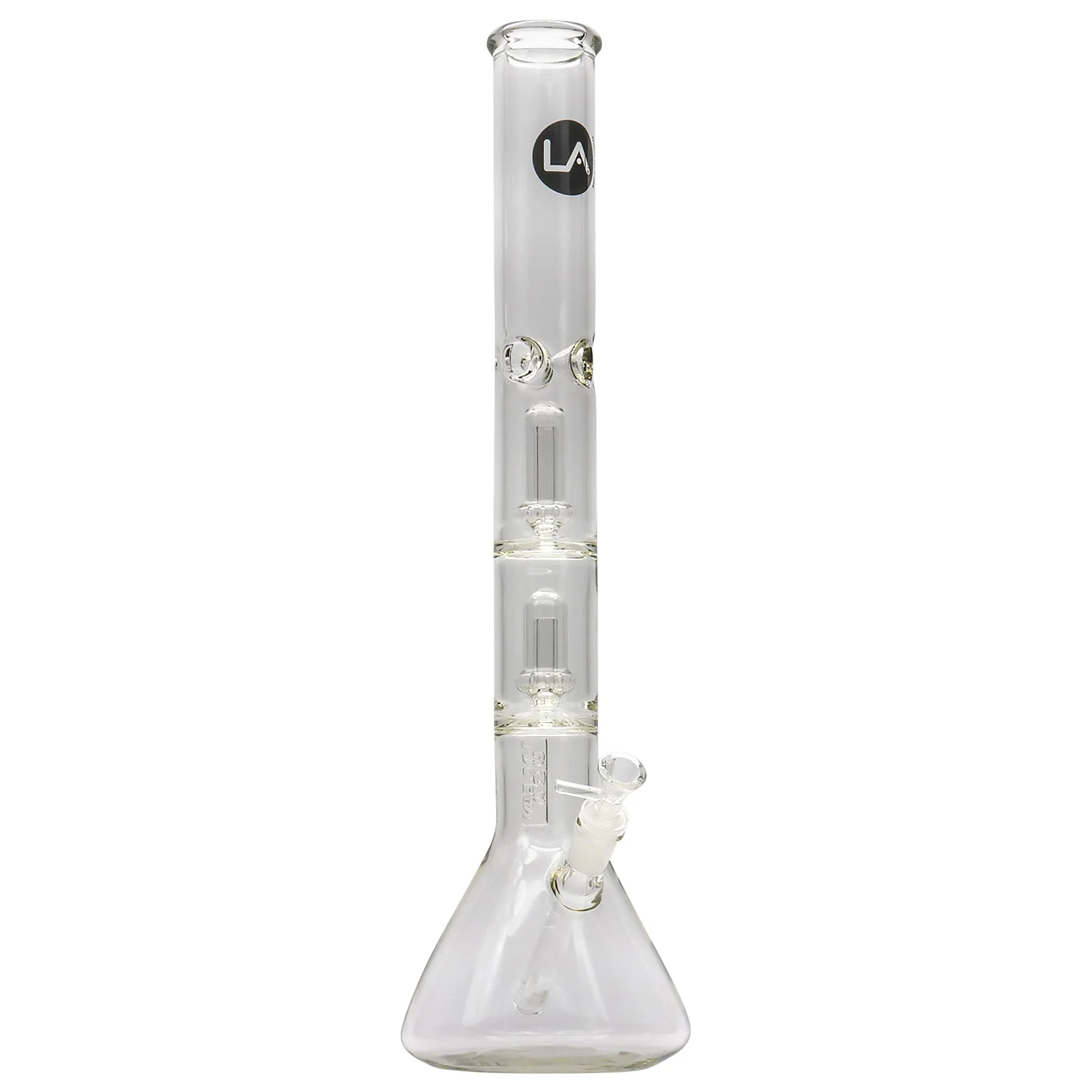 LA Pipes Thick Glass Beaker Showerhead Perc Bong - Image 14