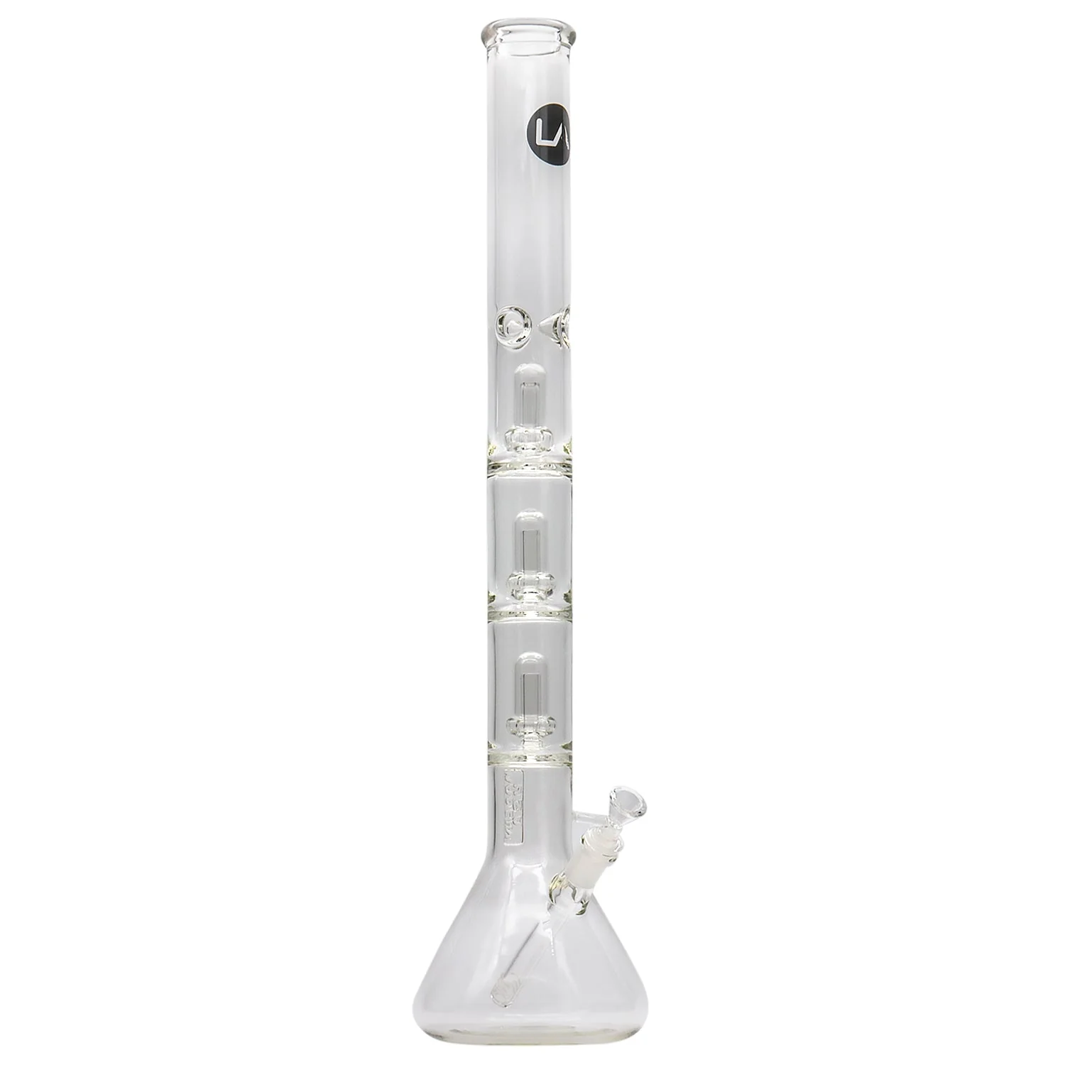 LA Pipes Thick Glass Beaker Showerhead Perc Bong - Image 15