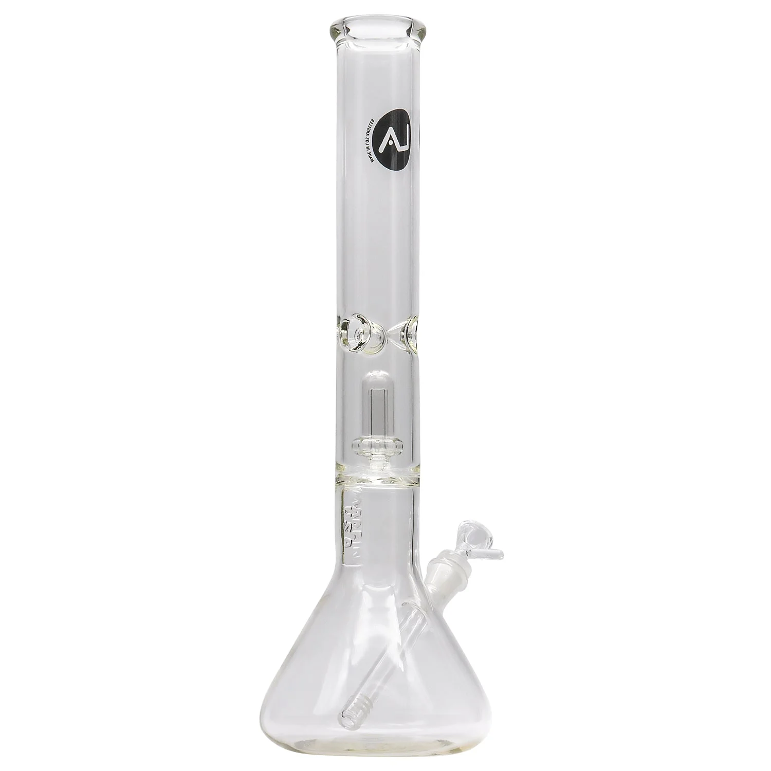 LA Pipes Thick Glass Beaker Showerhead Perc Bong - Image 4