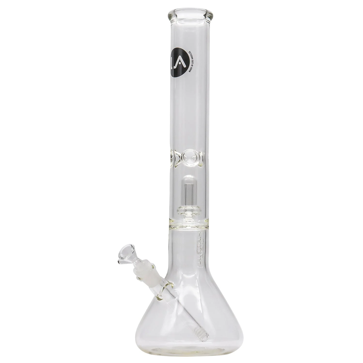 LA Pipes Thick Glass Beaker Showerhead Perc Bong - Image 7