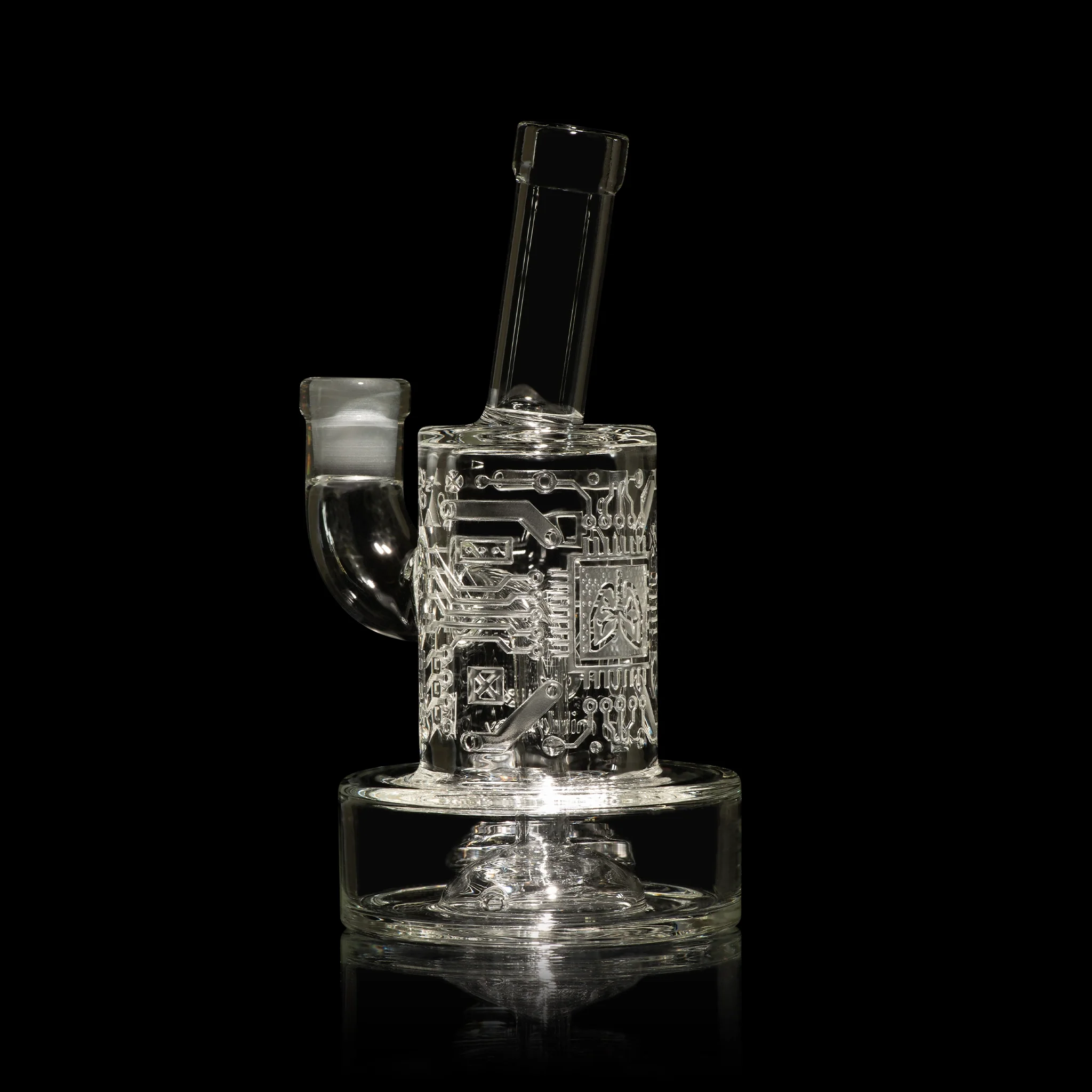 Milky Way Glass Air Circuit 7" Dab Rig (Clear) - Image 7