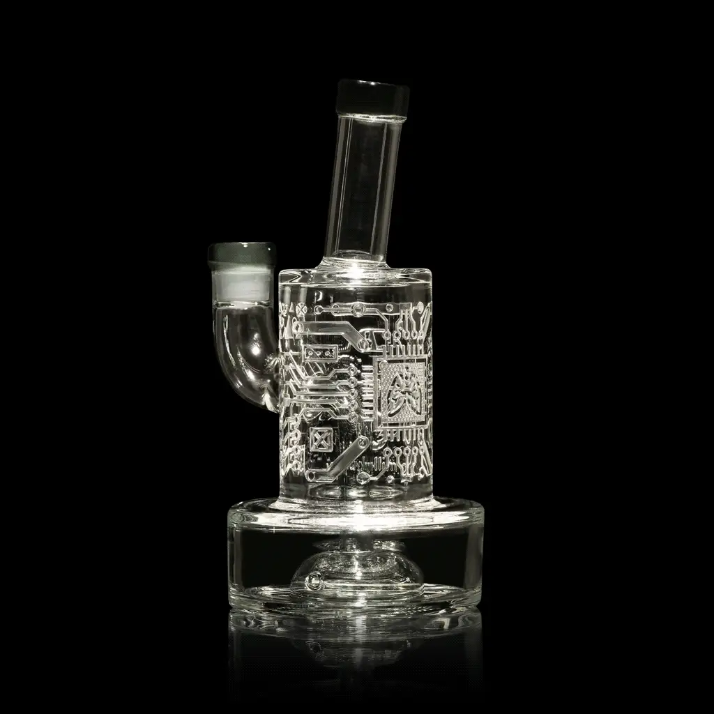 Milky Way Glass Air Circuit 7" Dab Rig (Smoke) - Image 2
