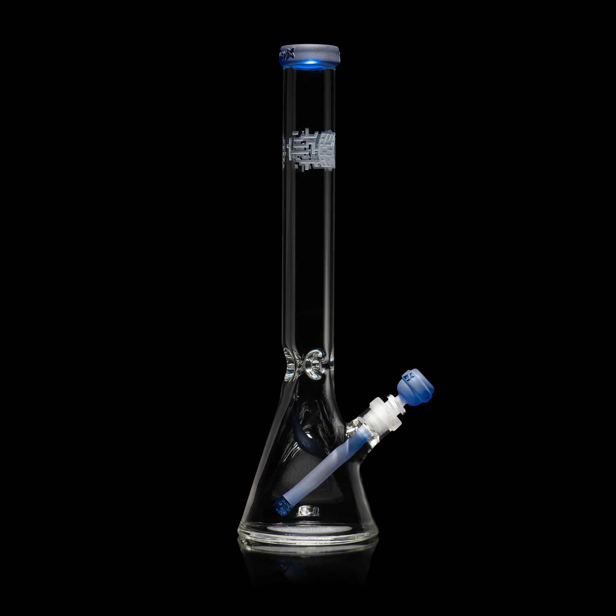 Milky Way Glass Bio-Mark Code 18″ Beaker Bong (Light Blue) - Image 5