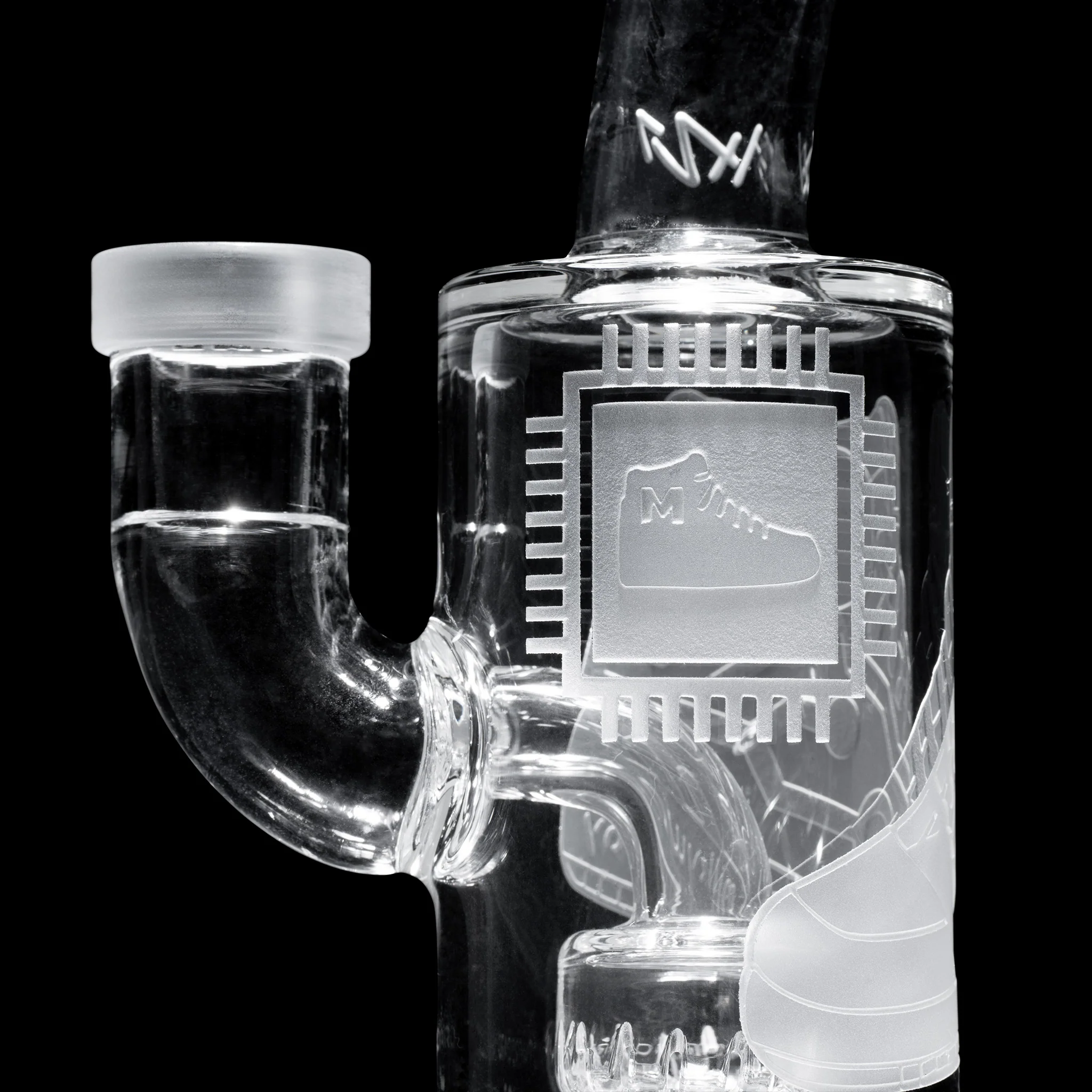 Milky Way Glass Motherboard Mid 6" Dab Rig (Clear) - Image 2