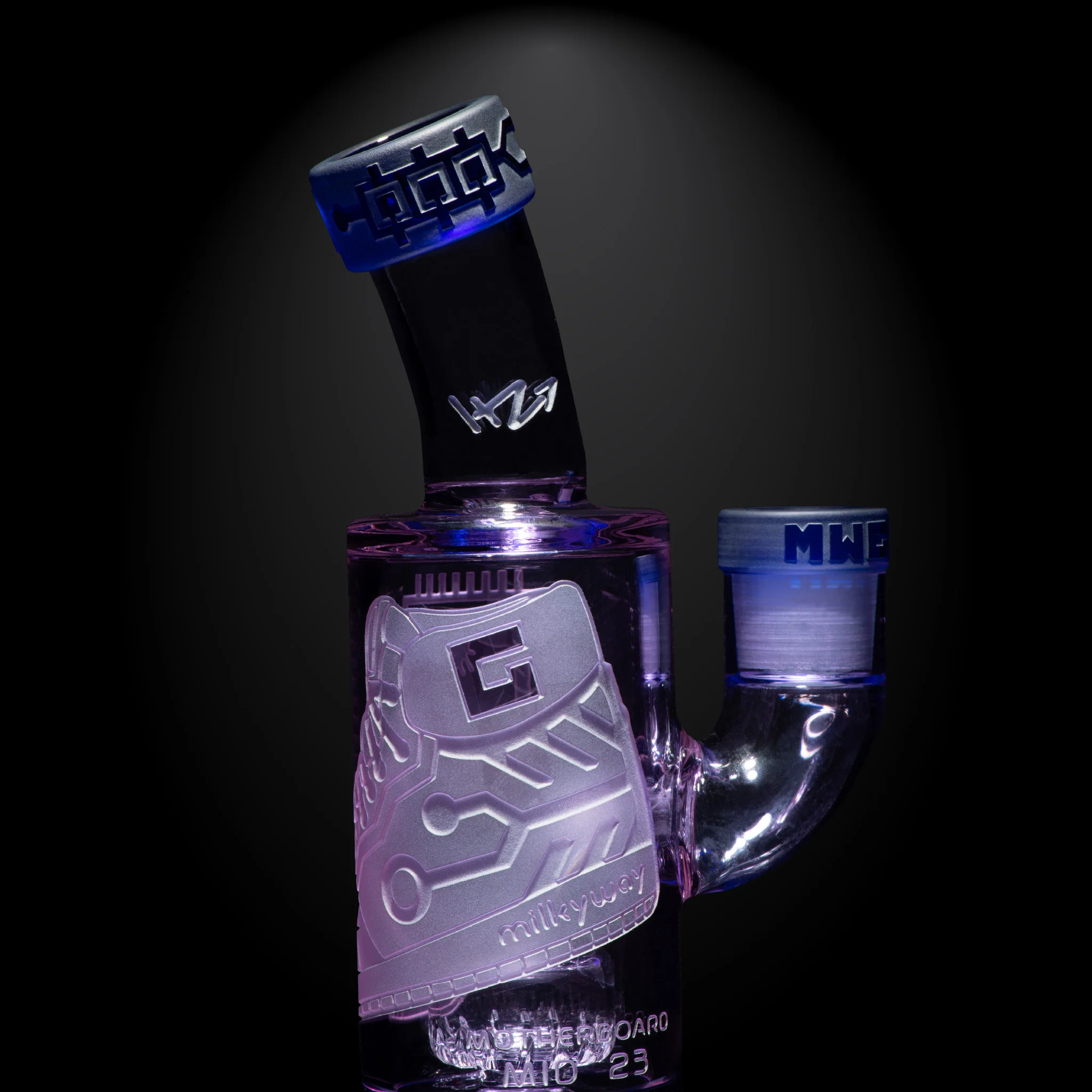 Milky Way Glass Motherboard Mid 6" Dab Rig (Purple) - Image 3