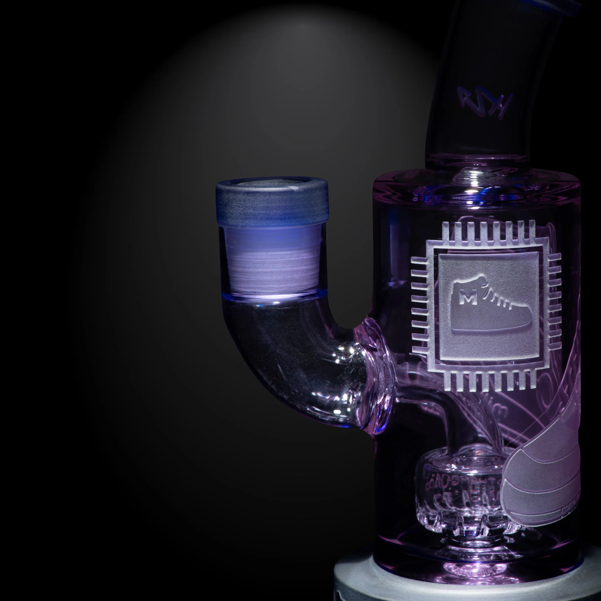Milky Way Glass Motherboard Mid 6" Dab Rig (Purple) - Image 4