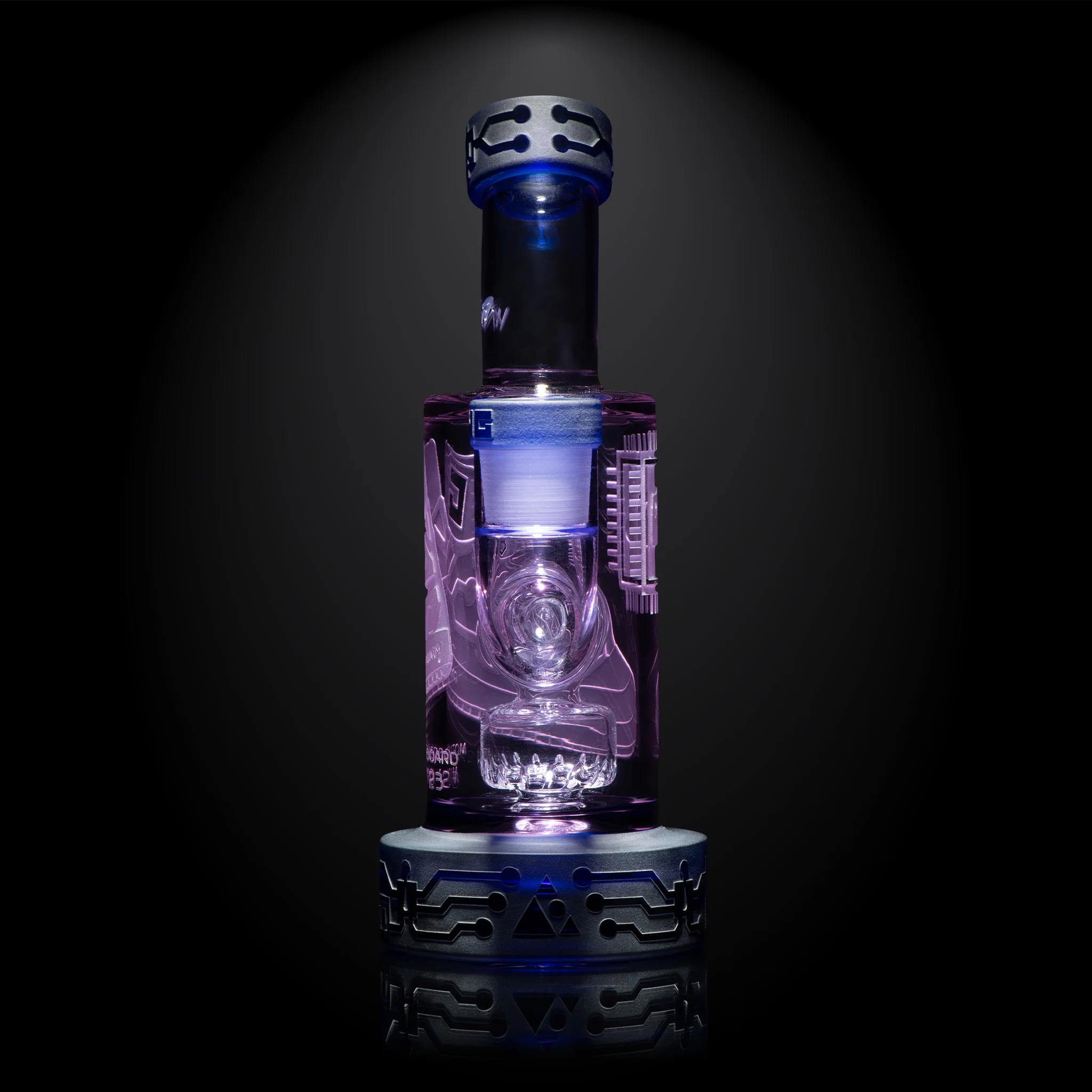 Milky Way Glass Motherboard Mid 6" Dab Rig (Purple) - Image 7