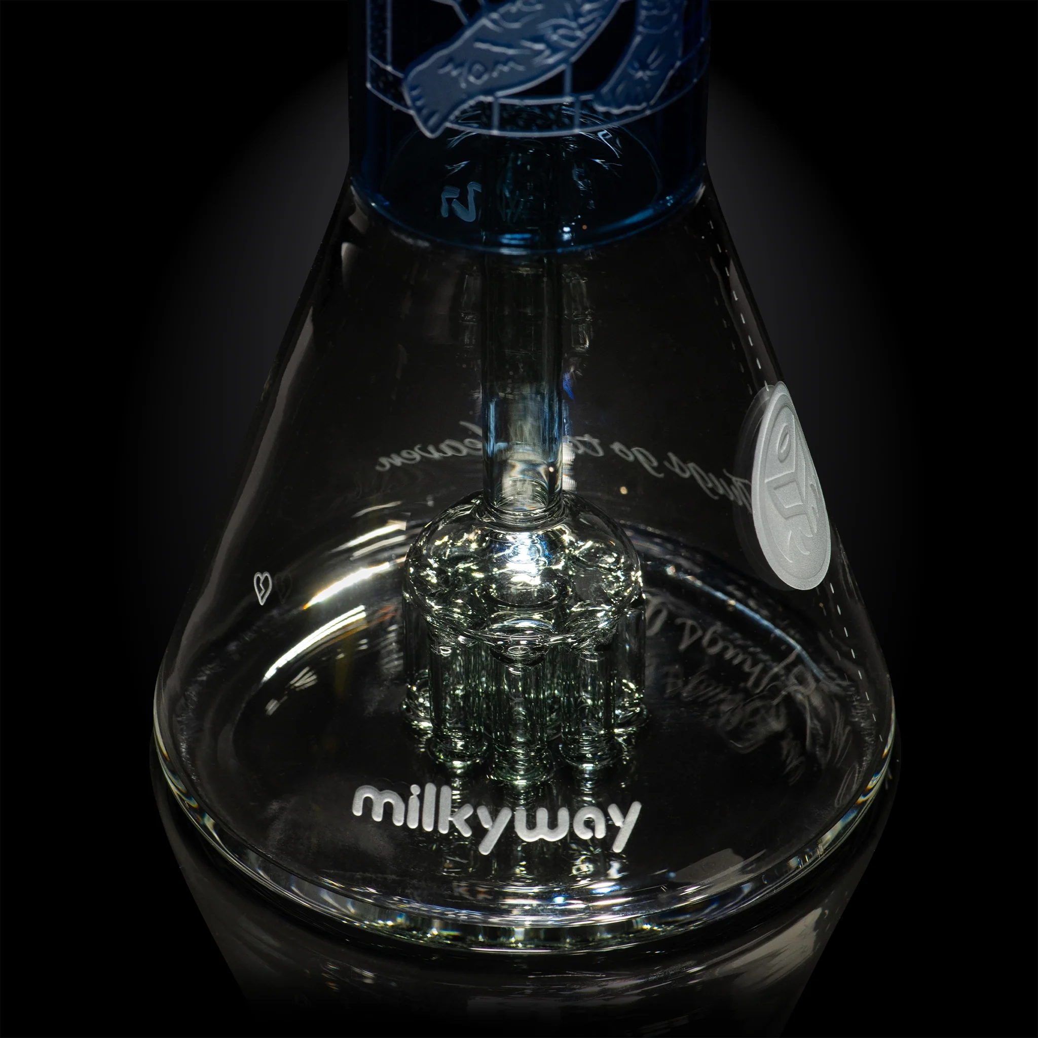 Milky Way Glass Thug Life 13" Dab Rig (Blue) - Image 5