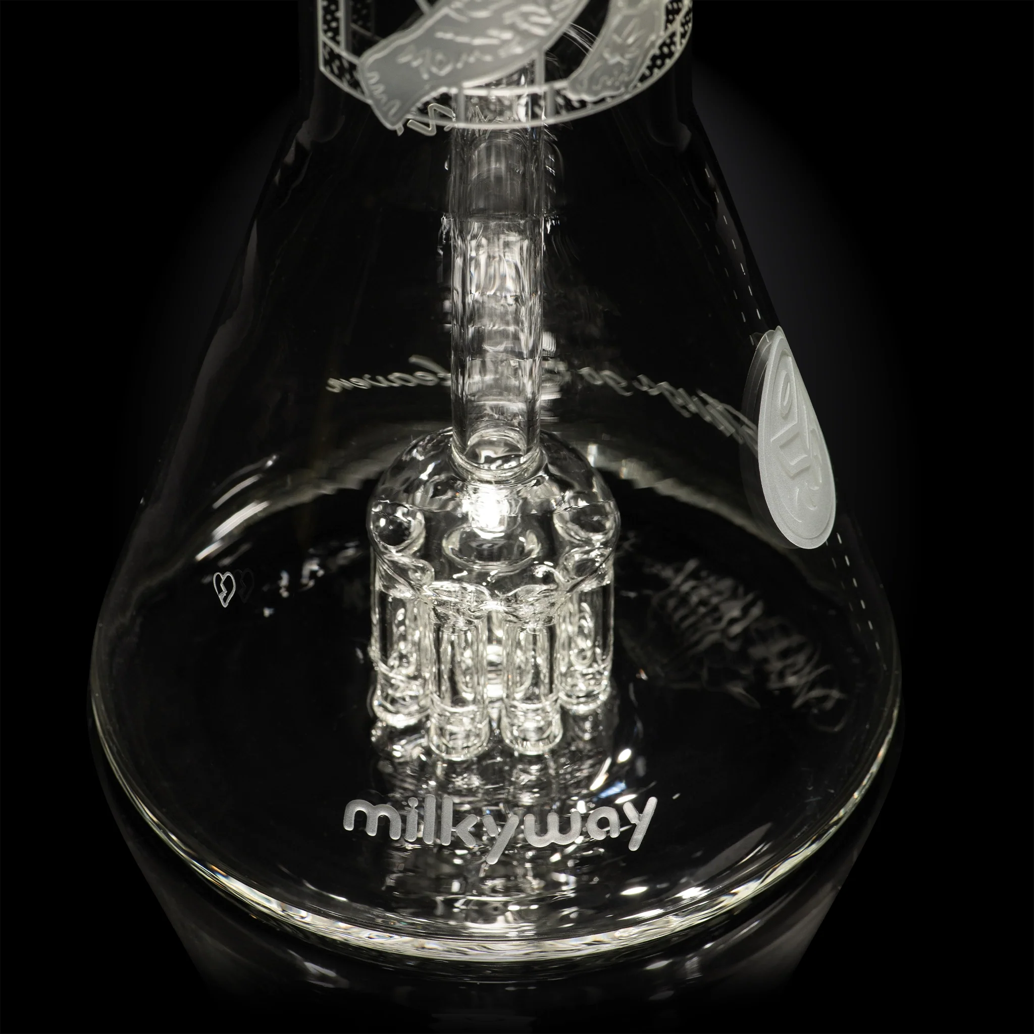 Milky Way Glass Thug Life 13" Dab Rig (Clear) - Image 5
