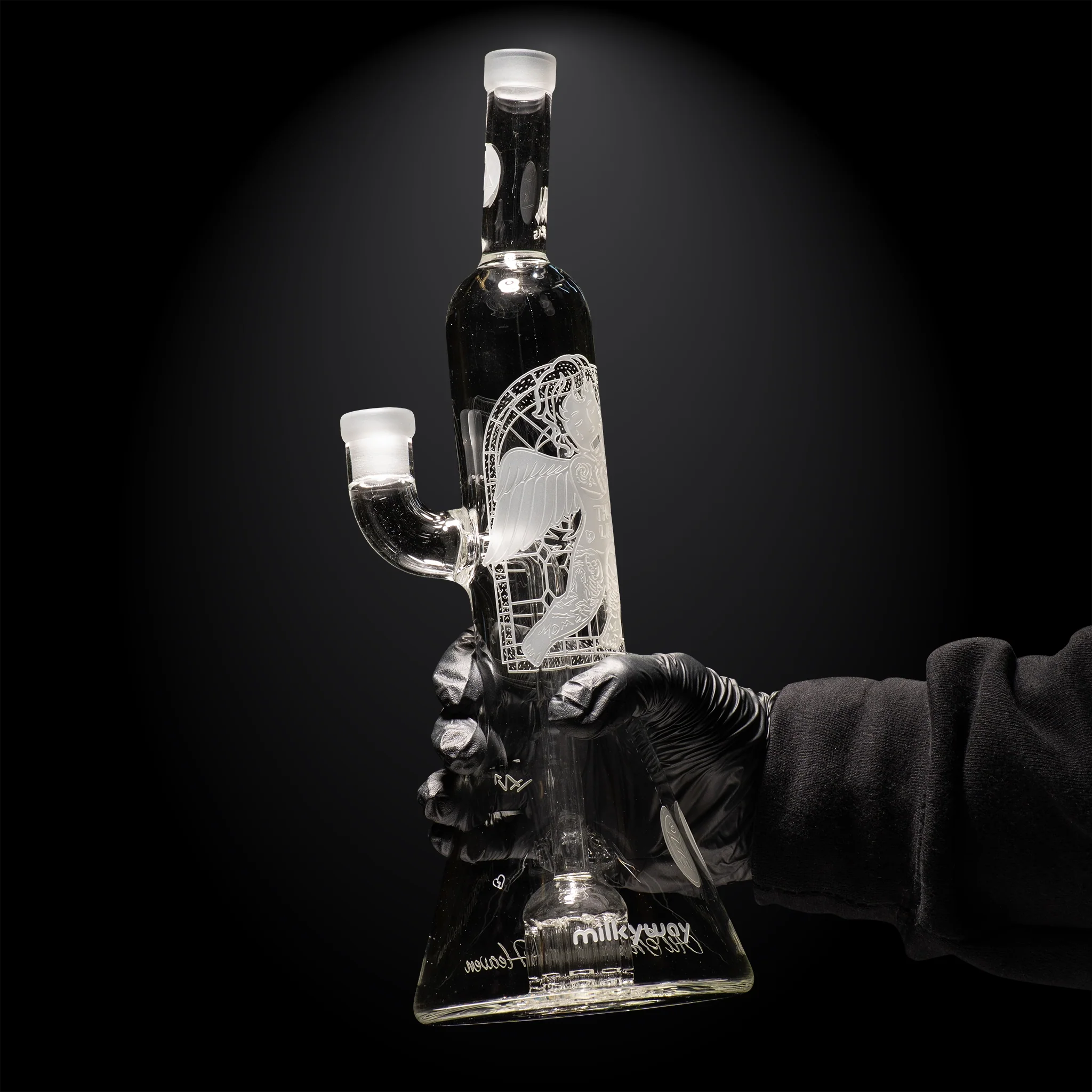 Milky Way Glass Thug Life 13" Dab Rig (Clear) - Image 7