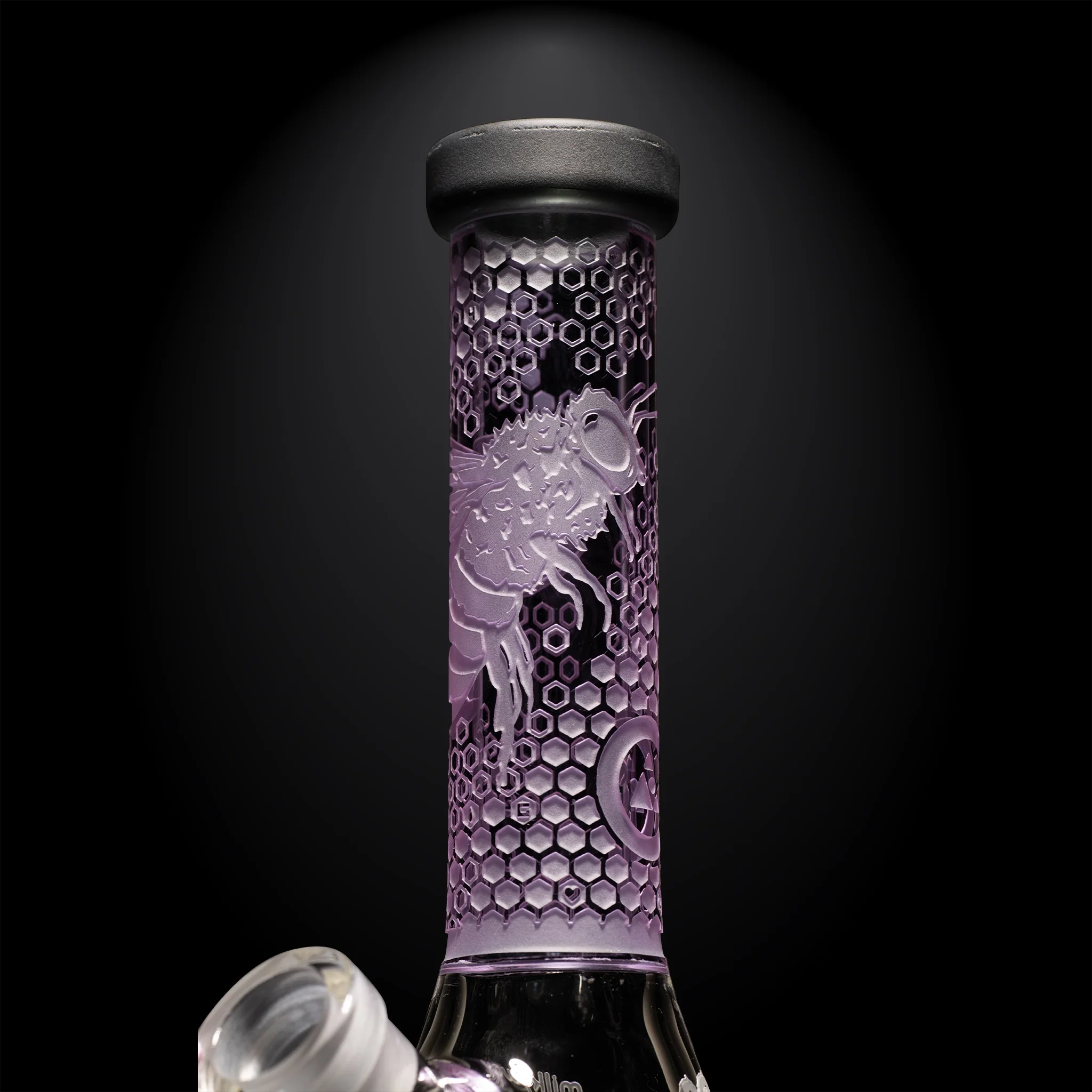 Milky Way Glass Tiny Apiary Mini 8" Beaker Bong (Purple) - Image 3