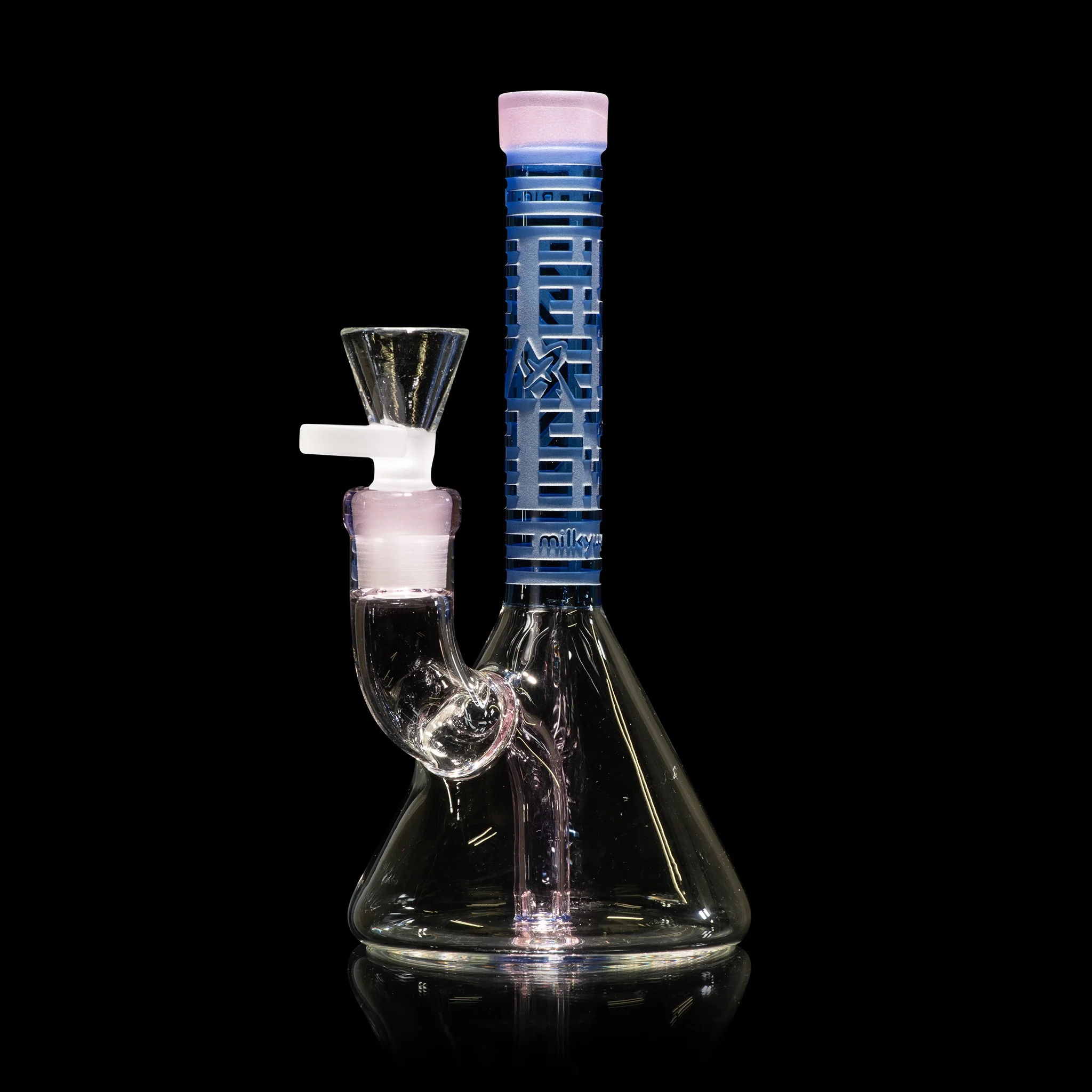 Milky Way X Bio-ID 7" Beaker Bong (Blue) - Image 3