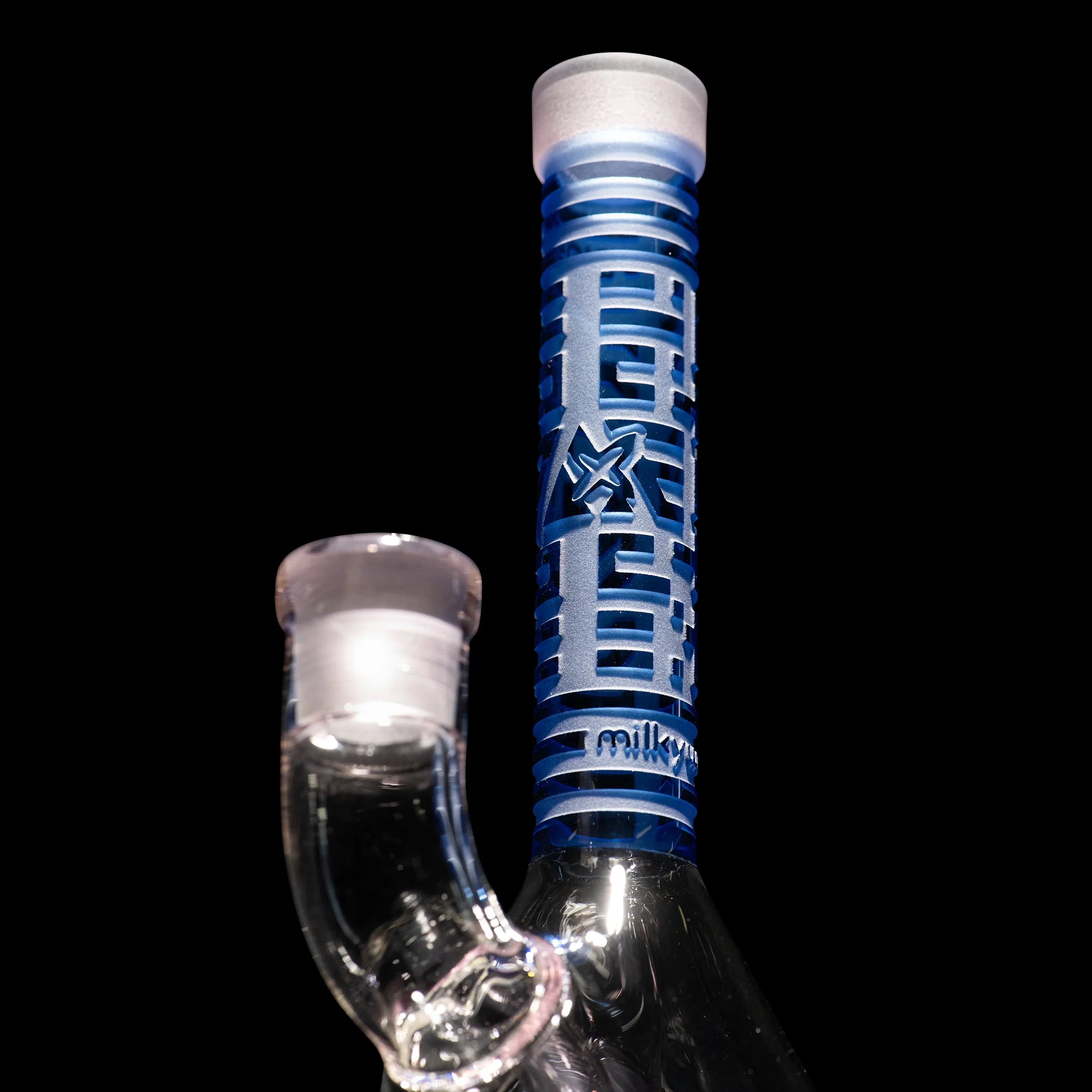 Milky Way X Bio-ID 7" Beaker Bong (Blue) - Image 5