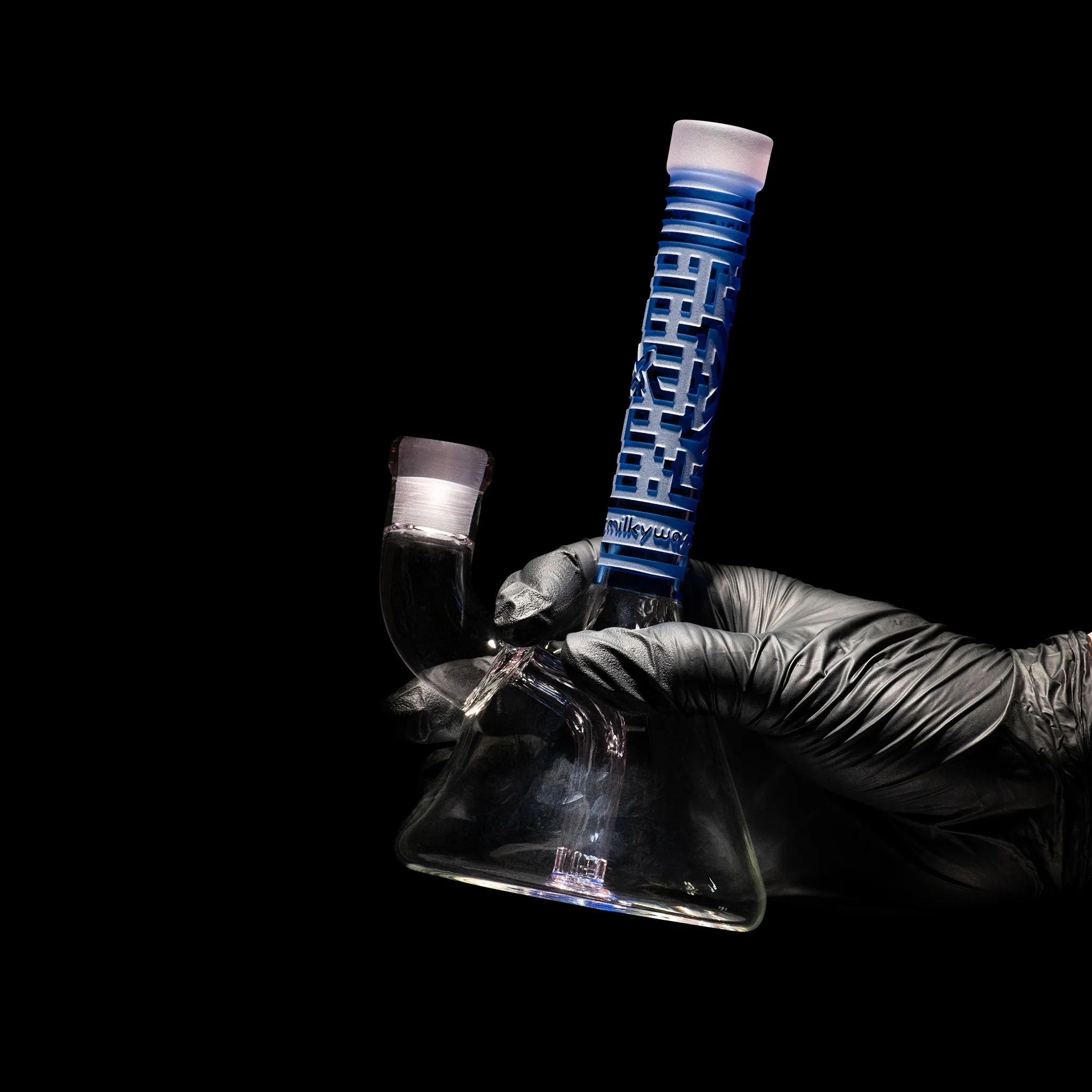 Milky Way X Bio-ID 7" Beaker Bong (Blue) - Image 6