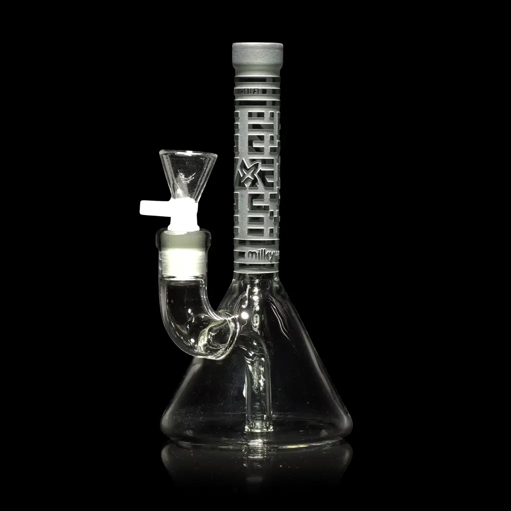 Milky Way X Bio-ID 7" Beaker Bong (Smoke) - Image 2