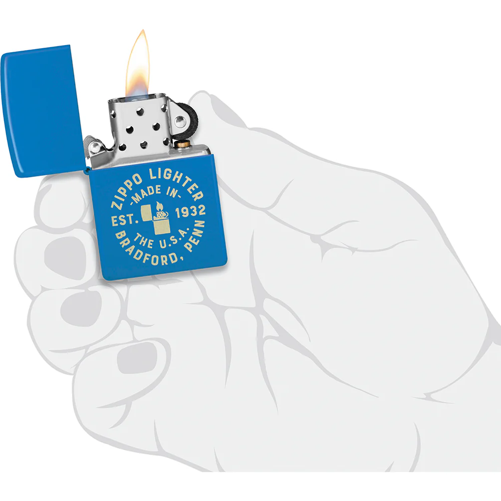 OG Blue Zippo Lighter - Image 5