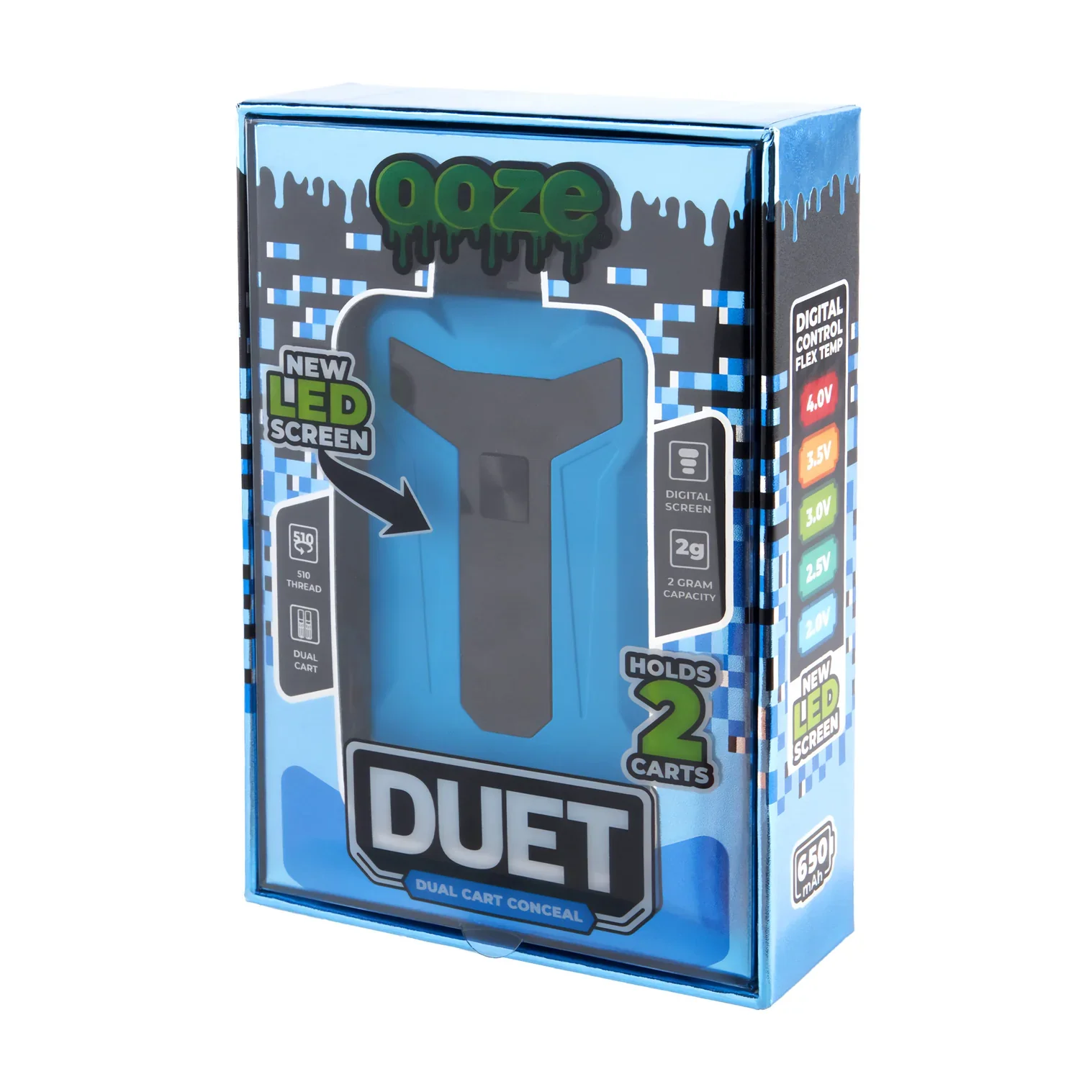 Ooze Duet Conceal 510 Battery (Blue) - Image 6