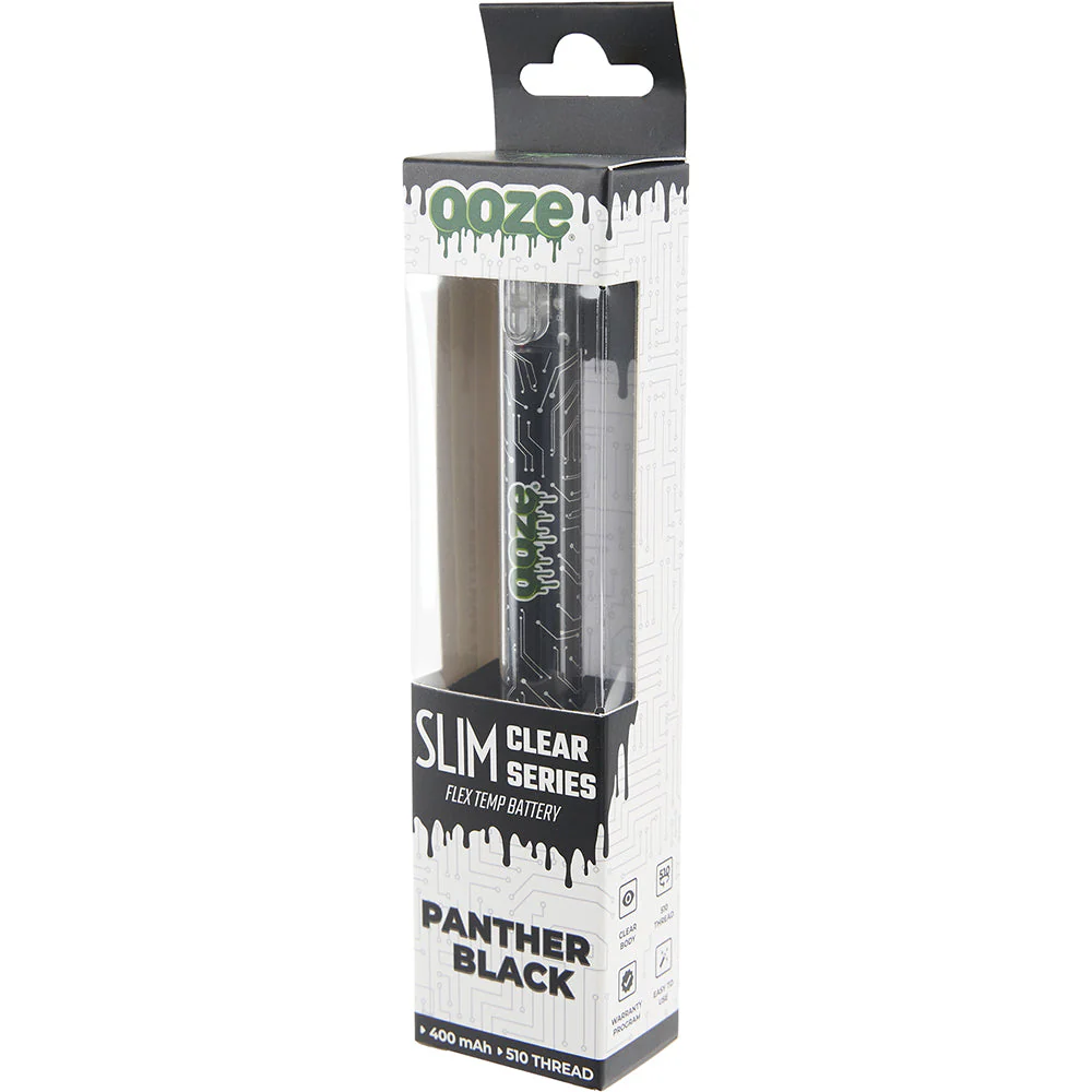 Ooze Slim Clear Pen Battery & Charger (Black) - Image 3