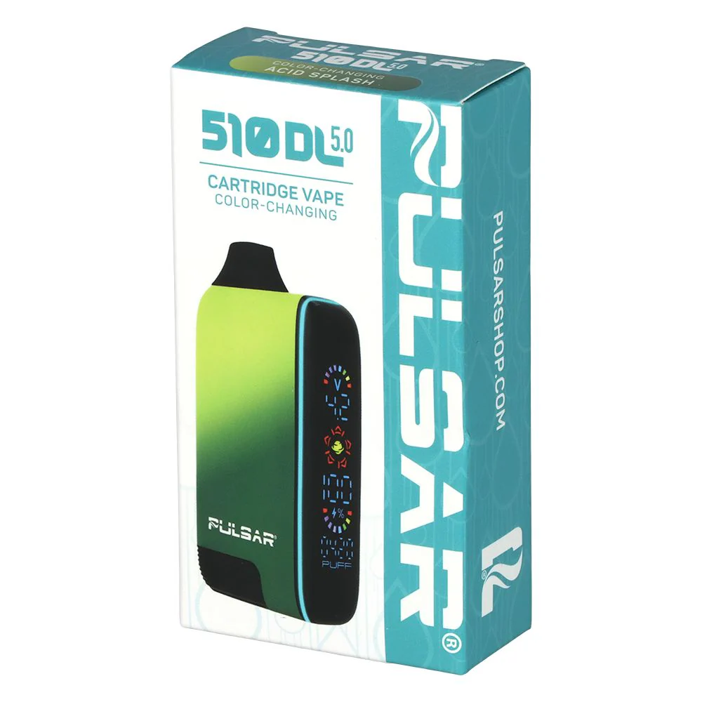 Pulsar 510 DL 5.0 Precision Voltage Control LCD Screen Vape Bar | Thermo Series | 1000mAh - Image 24