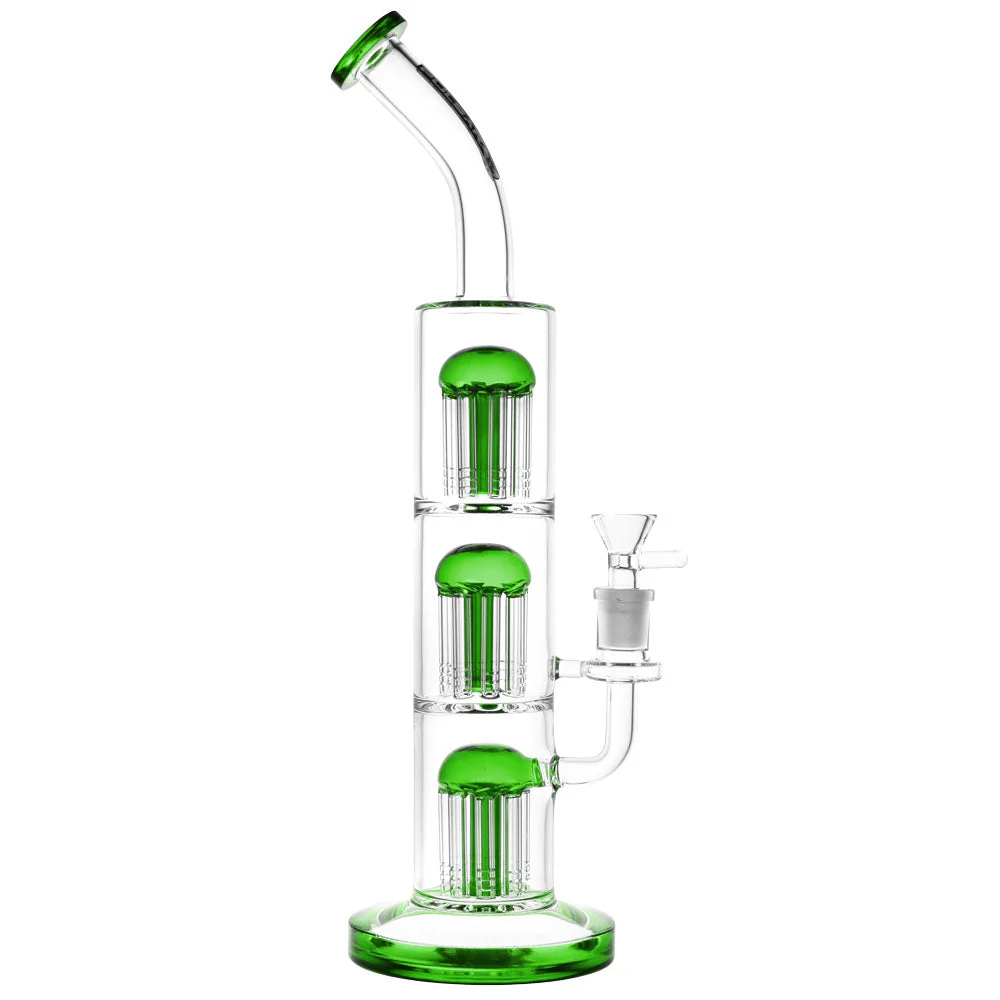 Pulsar Triple Jellyfish Perc Water Pipe | 14" | 14mm F - Image 2