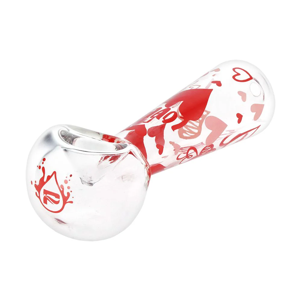 Valentine's Hearts 'n' Roses Glass Herb Pipe Duo - Image 7