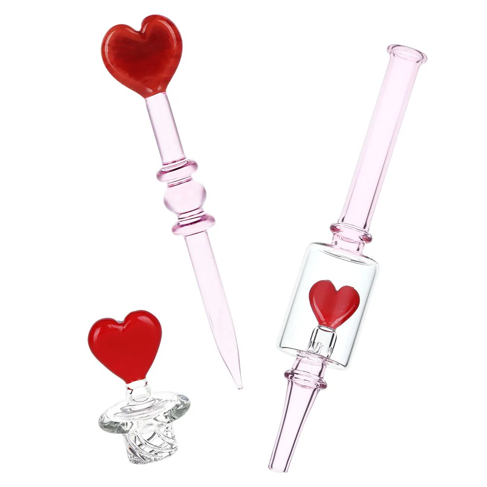 Valentine's Love Hearts Glass Dab Rig Set - Image 4