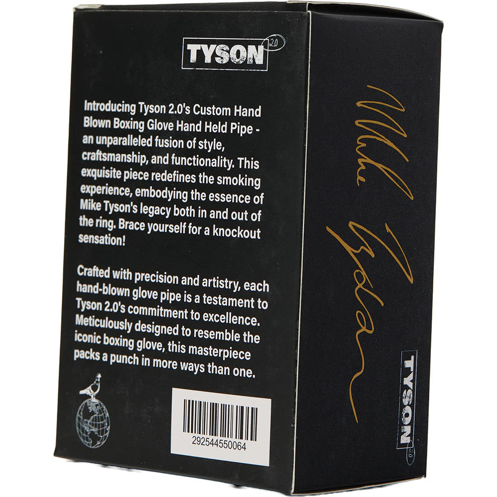 Red Tyson Glove Hand Pipe - Image 4