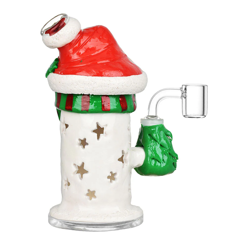Snowman Glass Glow in the Dark Dab Rig - Image 2